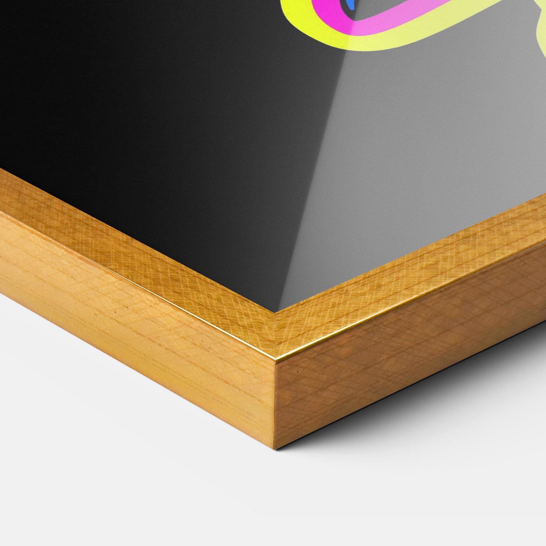 Keretezett Poszter Guitarist Art mockup 3