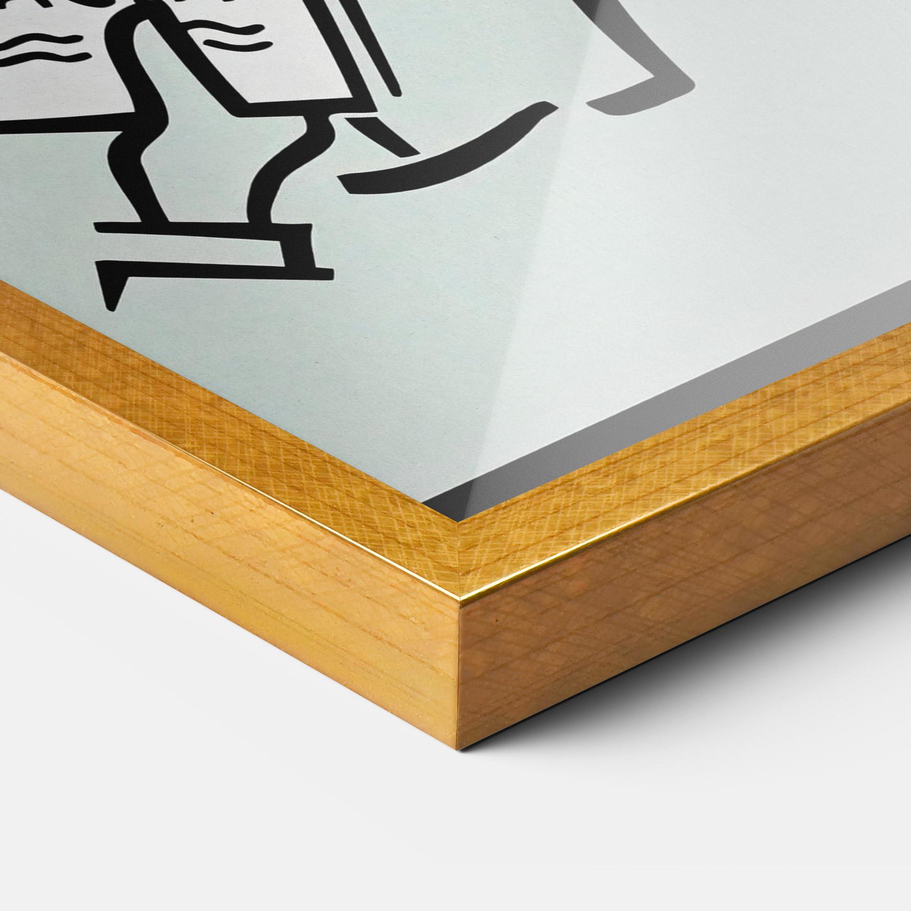 Keretezett Poszter Happines mockup 3