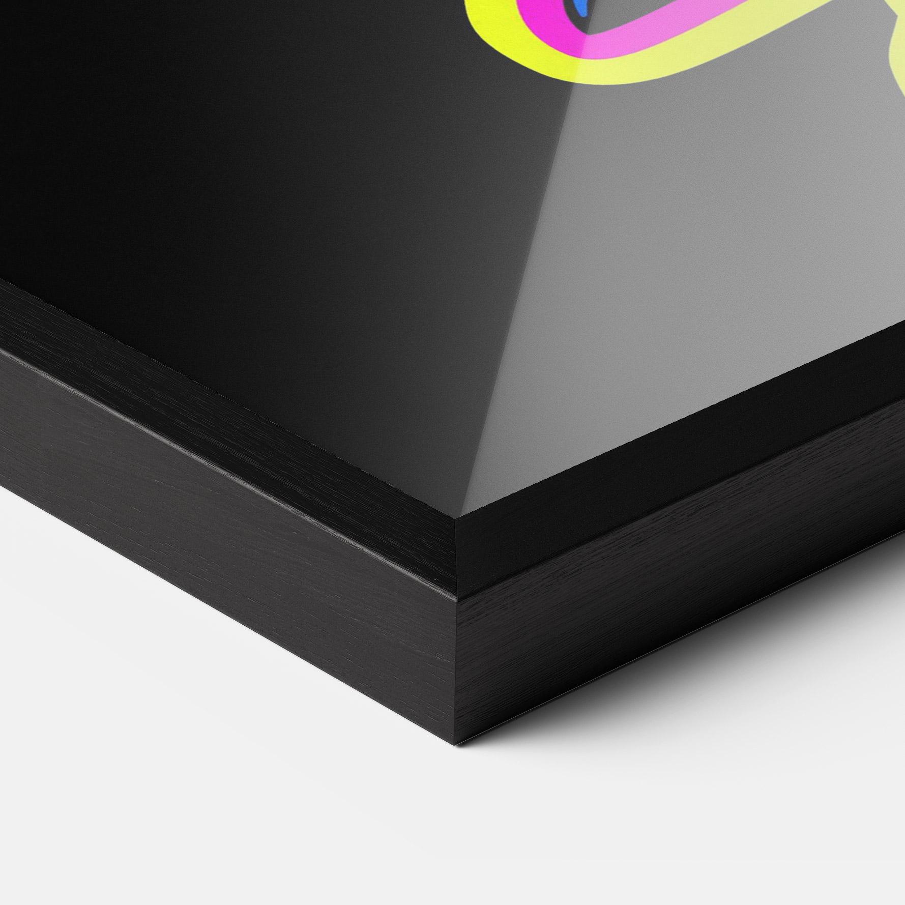 Keretezett Poszter Guitarist Art mockup 3