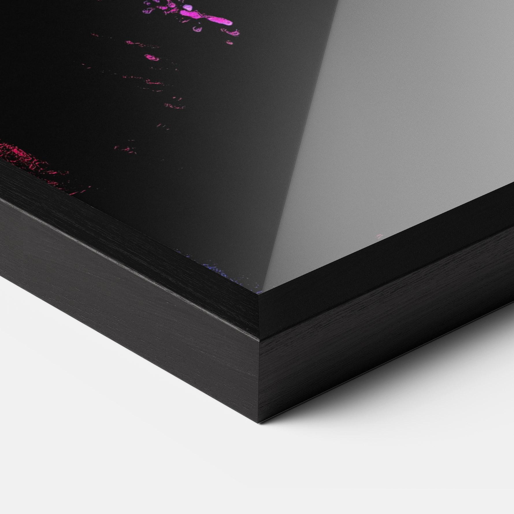 Keretezett Poszter Purple Light Lady mockup 3