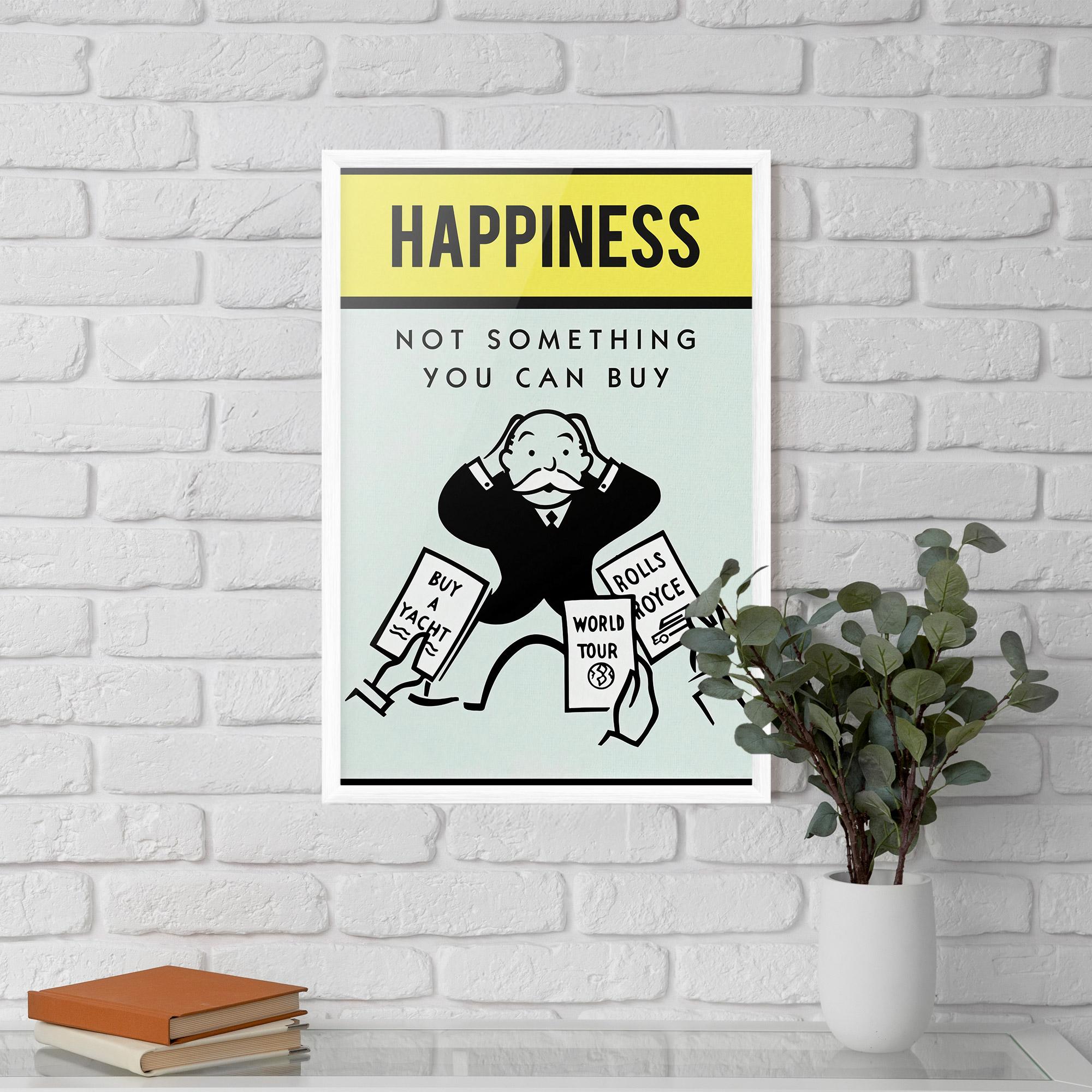 Keretezett Poszter Happines mockup 5