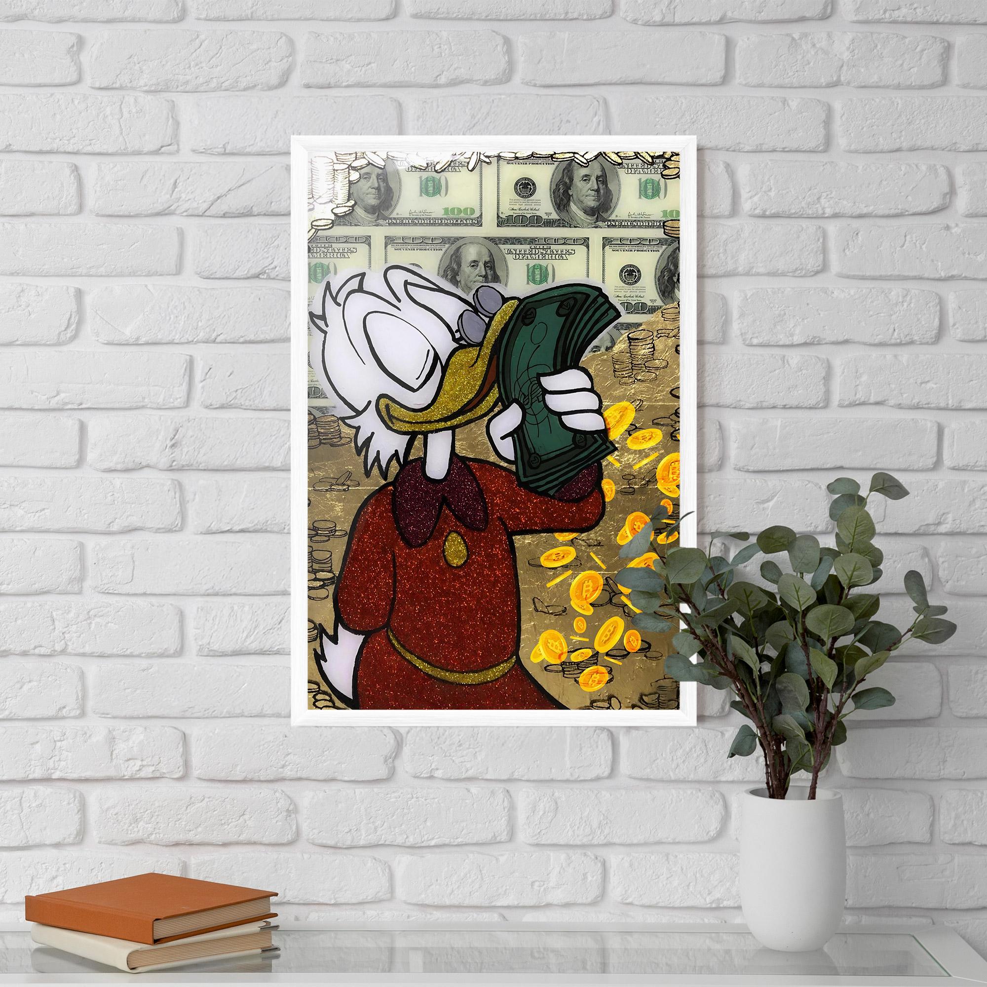 Keretezett Poszter Smell Like Money mockup 5