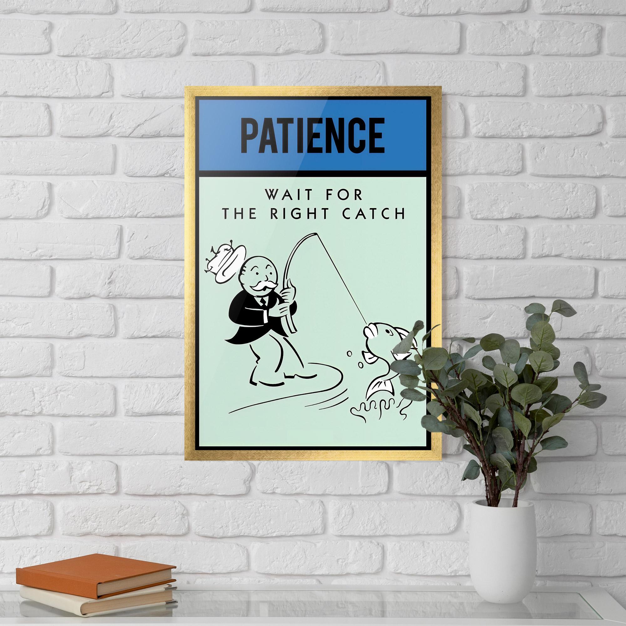 Keretezett Poszter Patience mockup 5