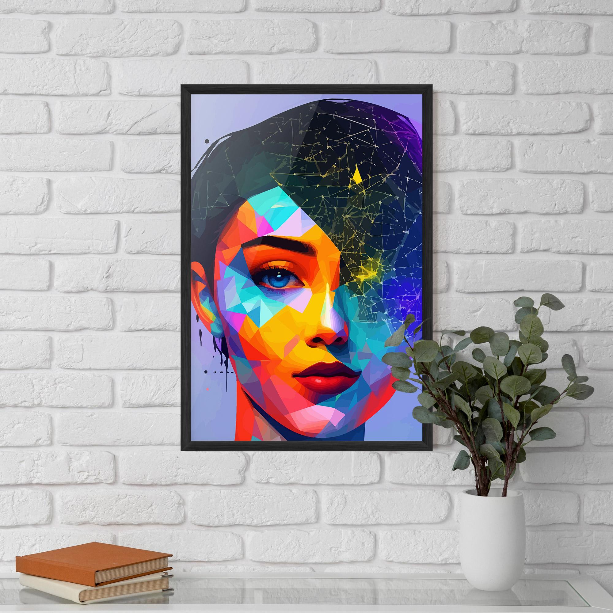 Keretezett Poszter Internet Hyperrealism mockup 5