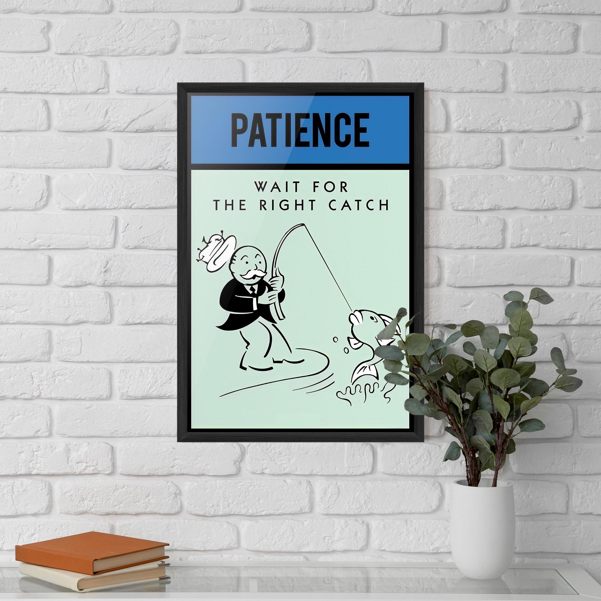 Keretezett Poszter Patience mockup 5