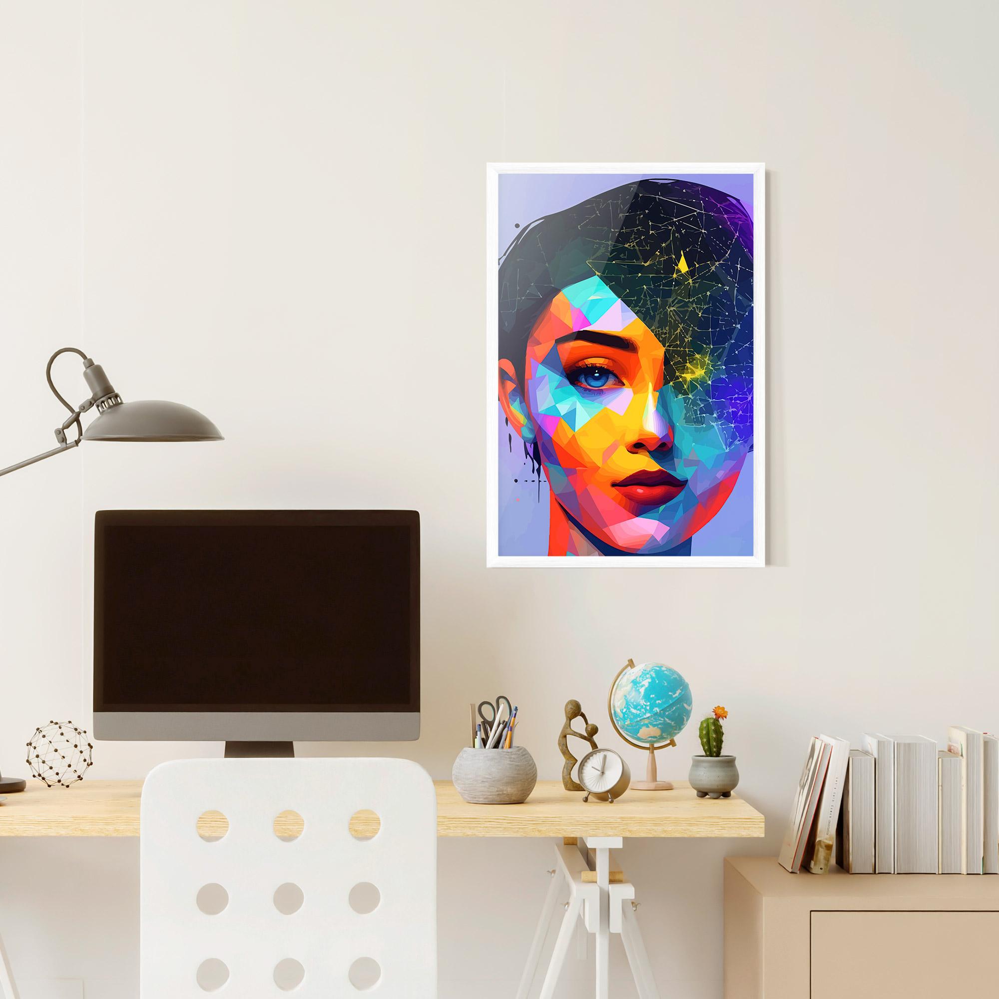 Keretezett Poszter Internet Hyperrealism mockup 6