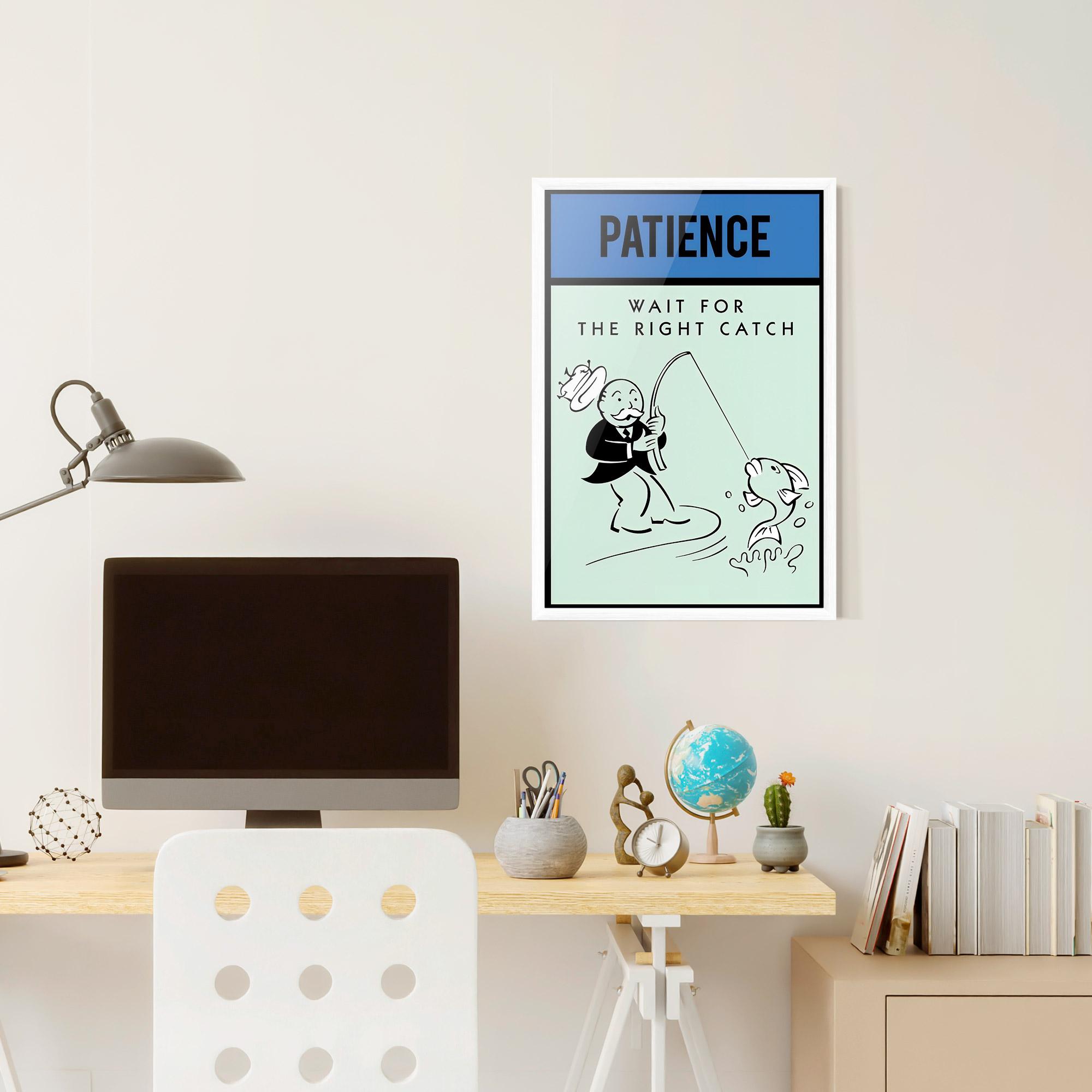 Keretezett Poszter Patience mockup 6