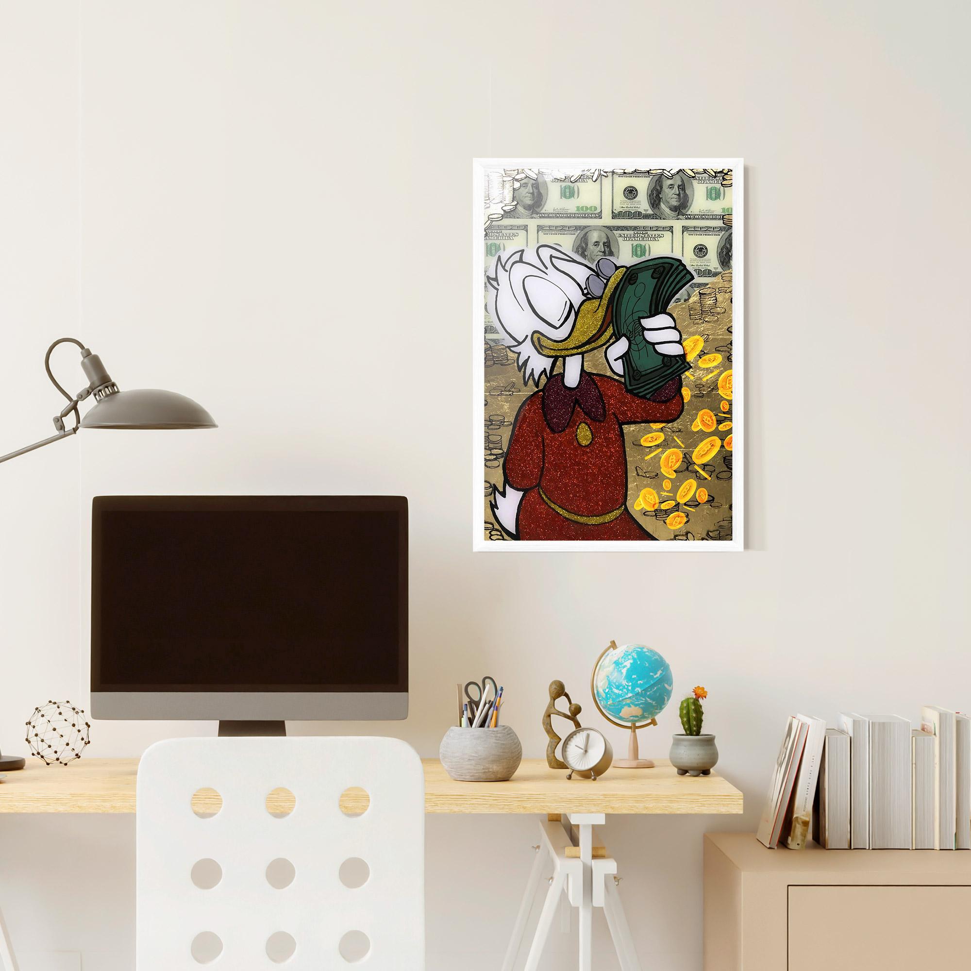 Keretezett Poszter Smell Like Money mockup 6