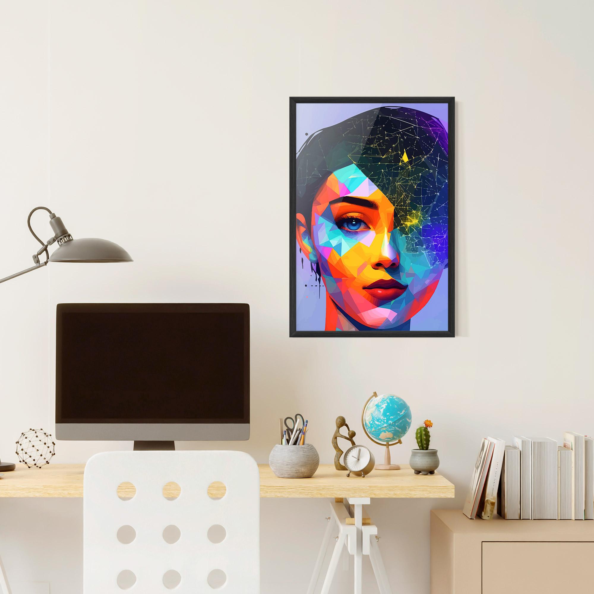 Keretezett Poszter Internet Hyperrealism mockup 6