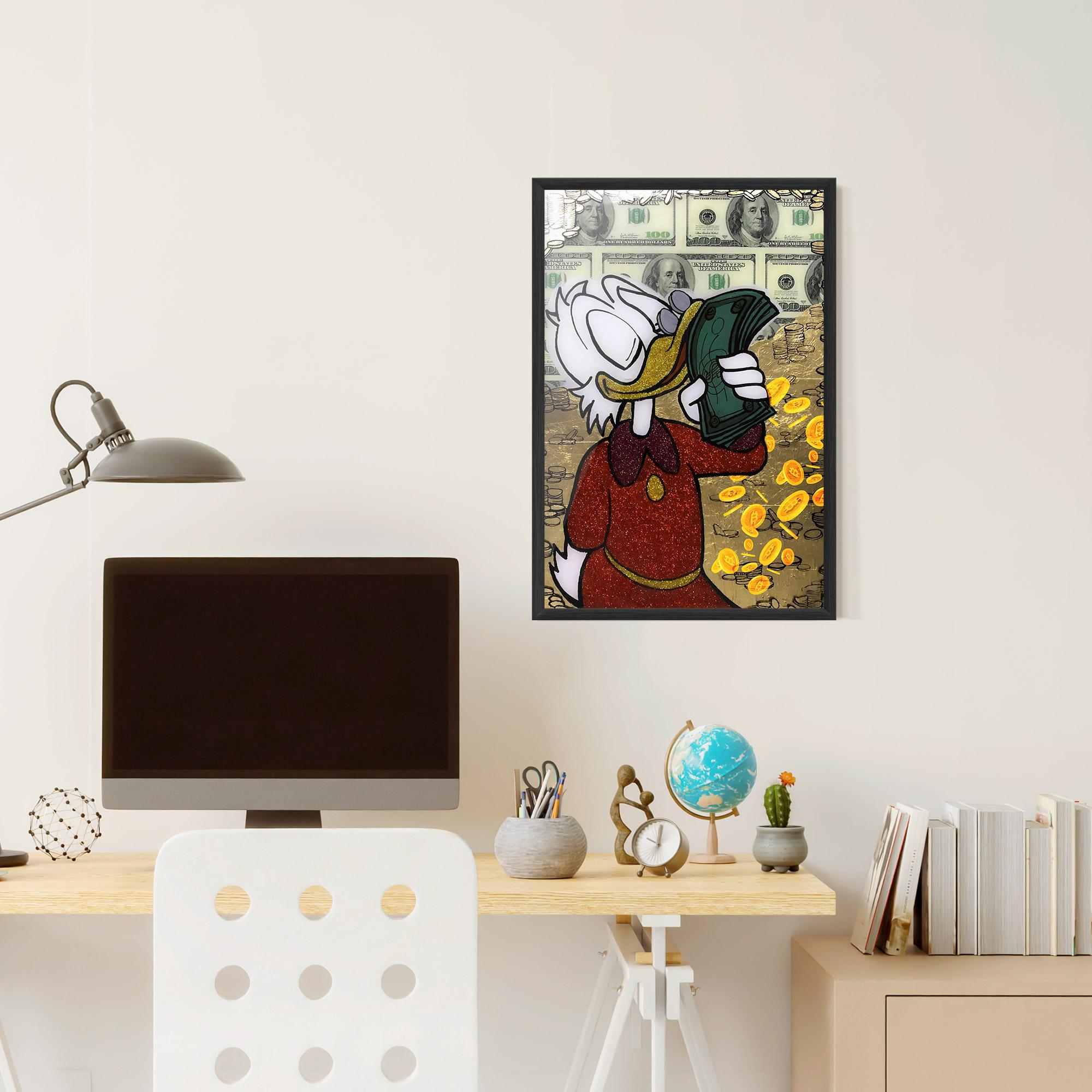 Keretezett Poszter Smell Like Money mockup 6