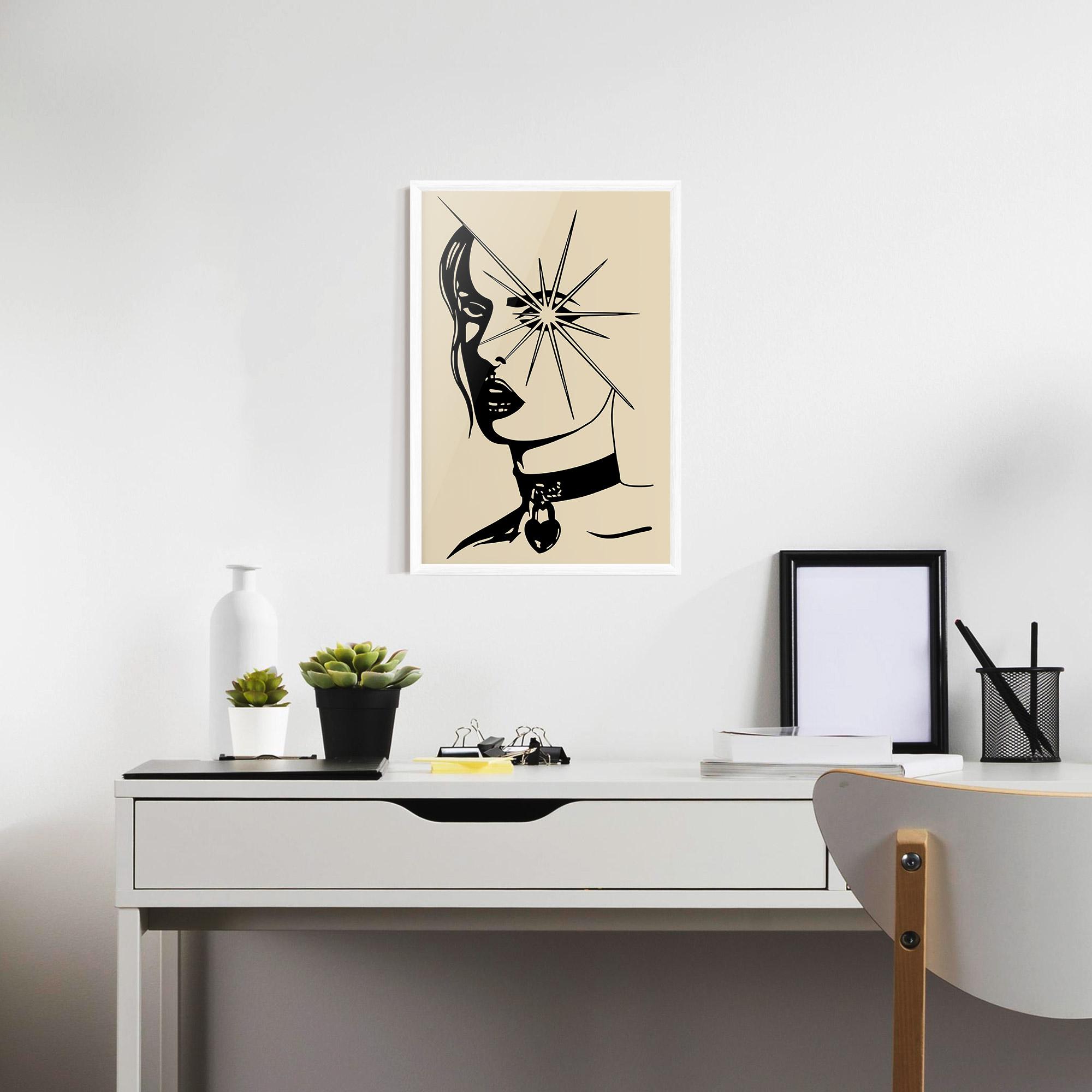 Keretezett Poszter Woman Vision Star mockup 7