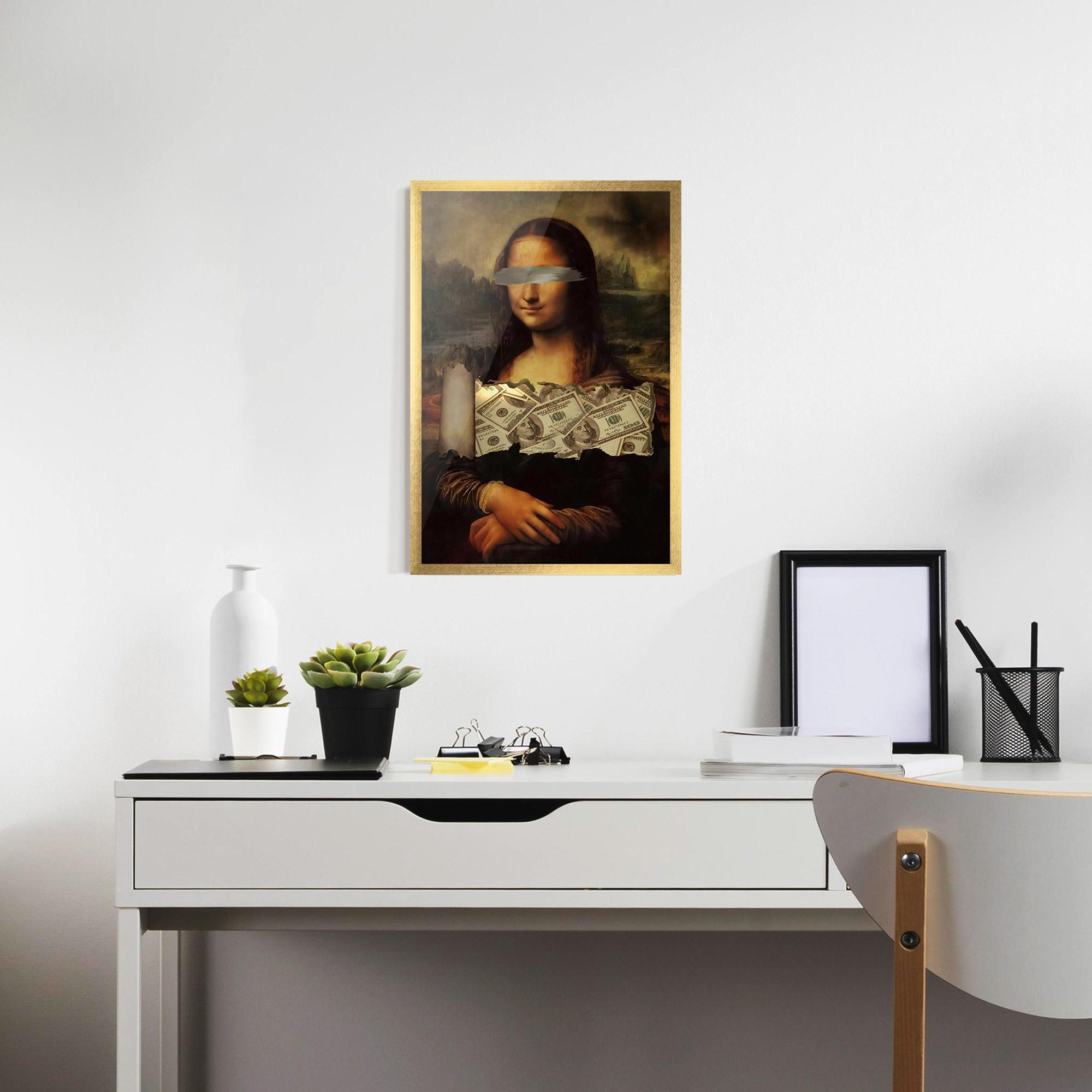 Keretezett Poszter Money Lisa mockup 7