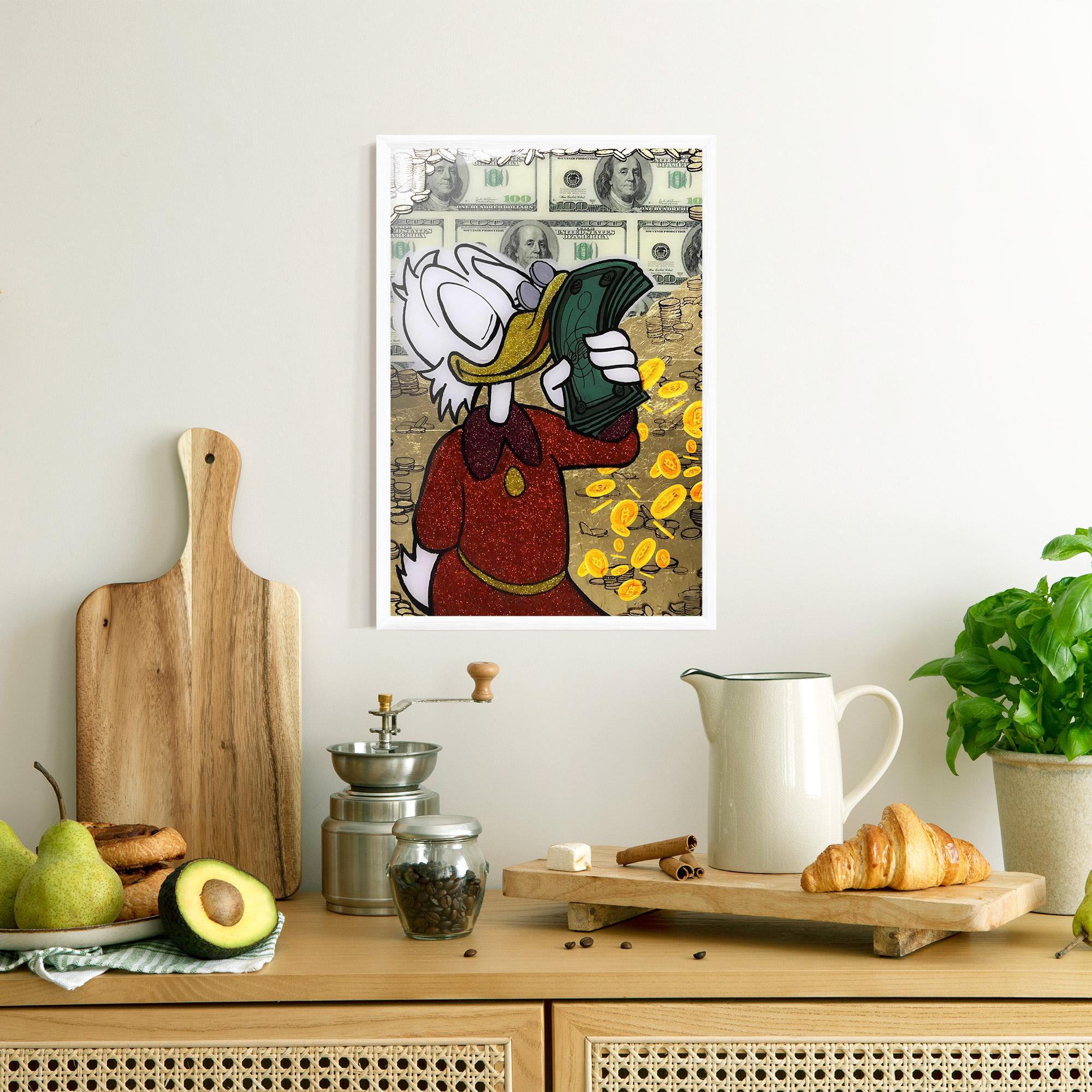 Keretezett Poszter Smell Like Money mockup 8