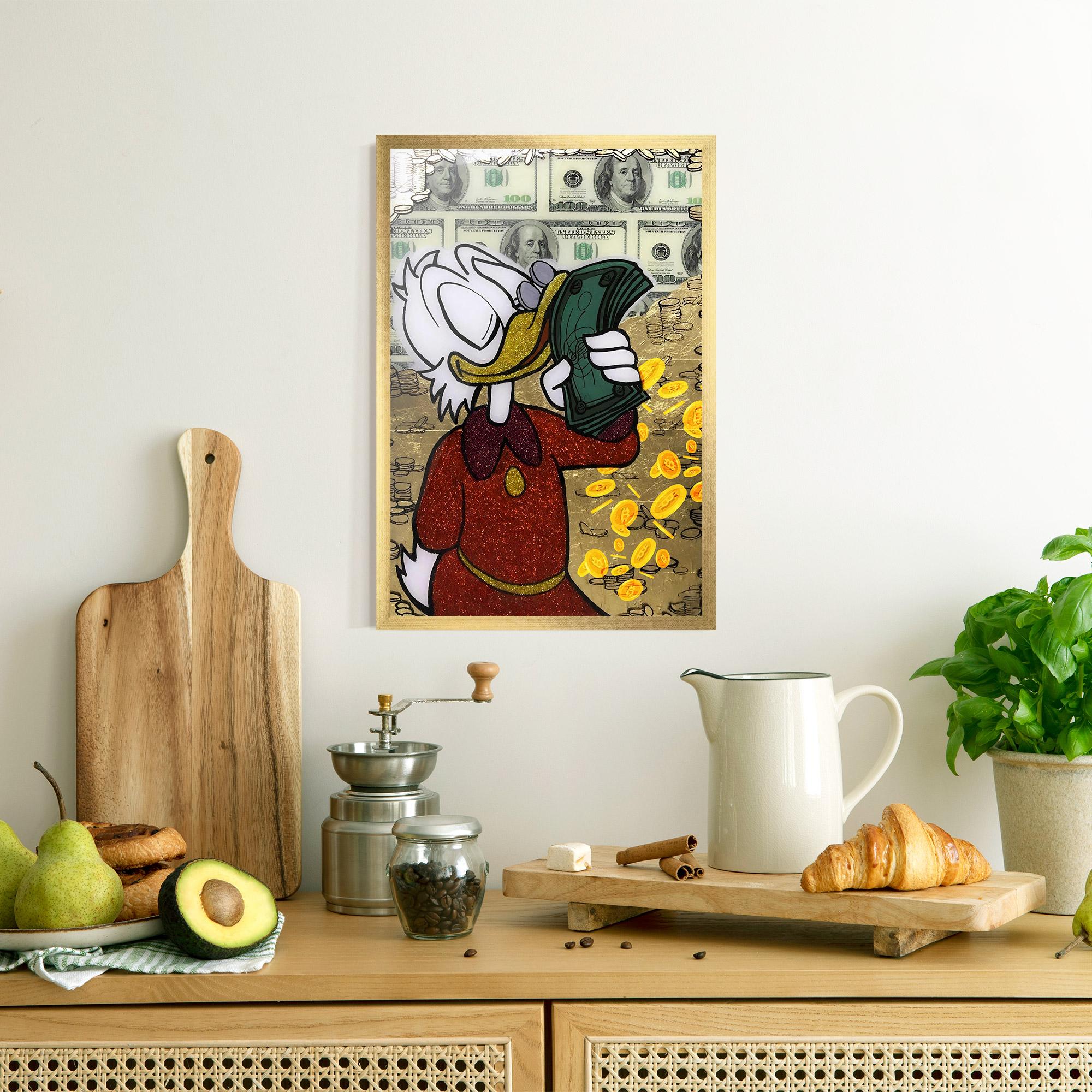 Keretezett Poszter Smell Like Money mockup 8