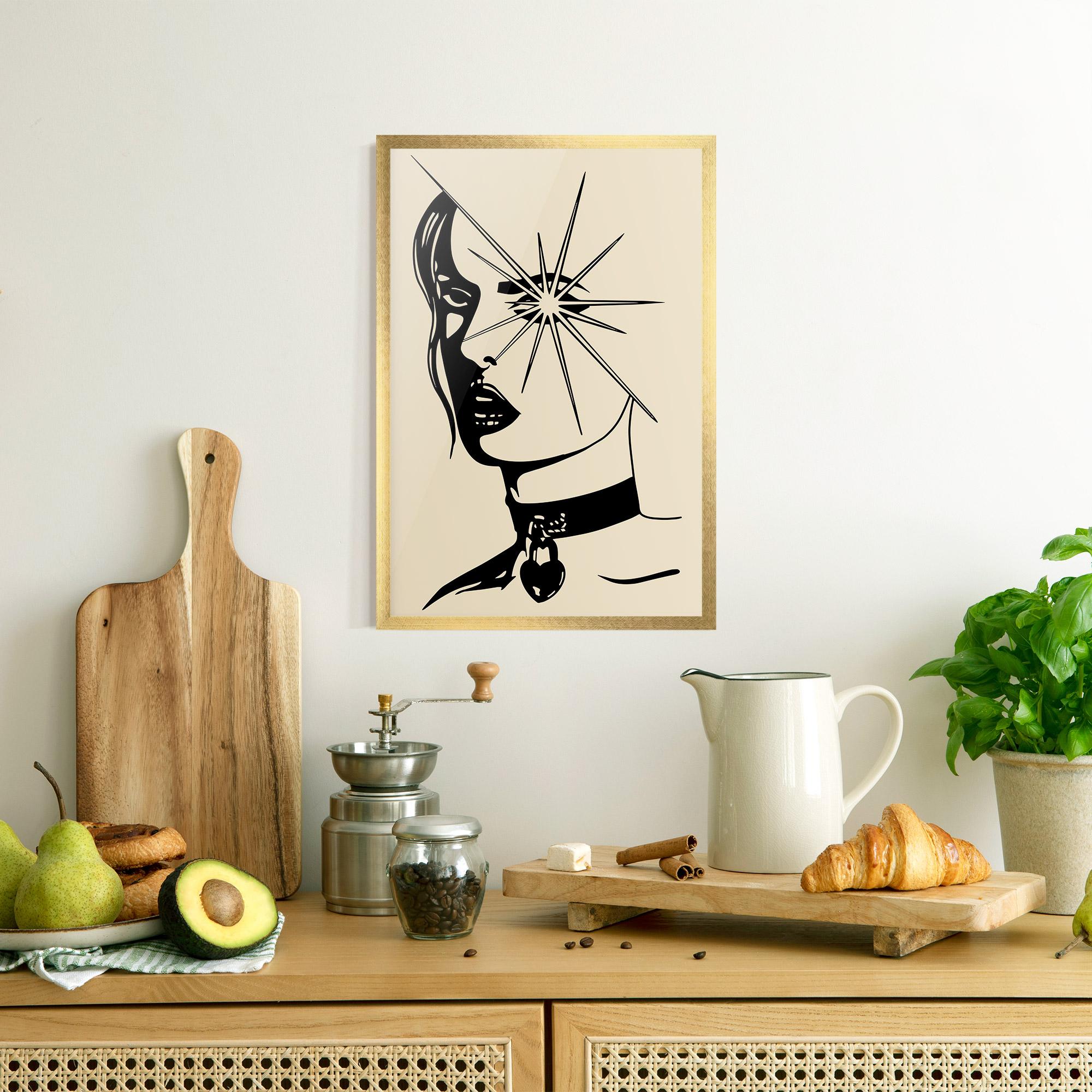 Keretezett Poszter Woman Vision Star mockup 8