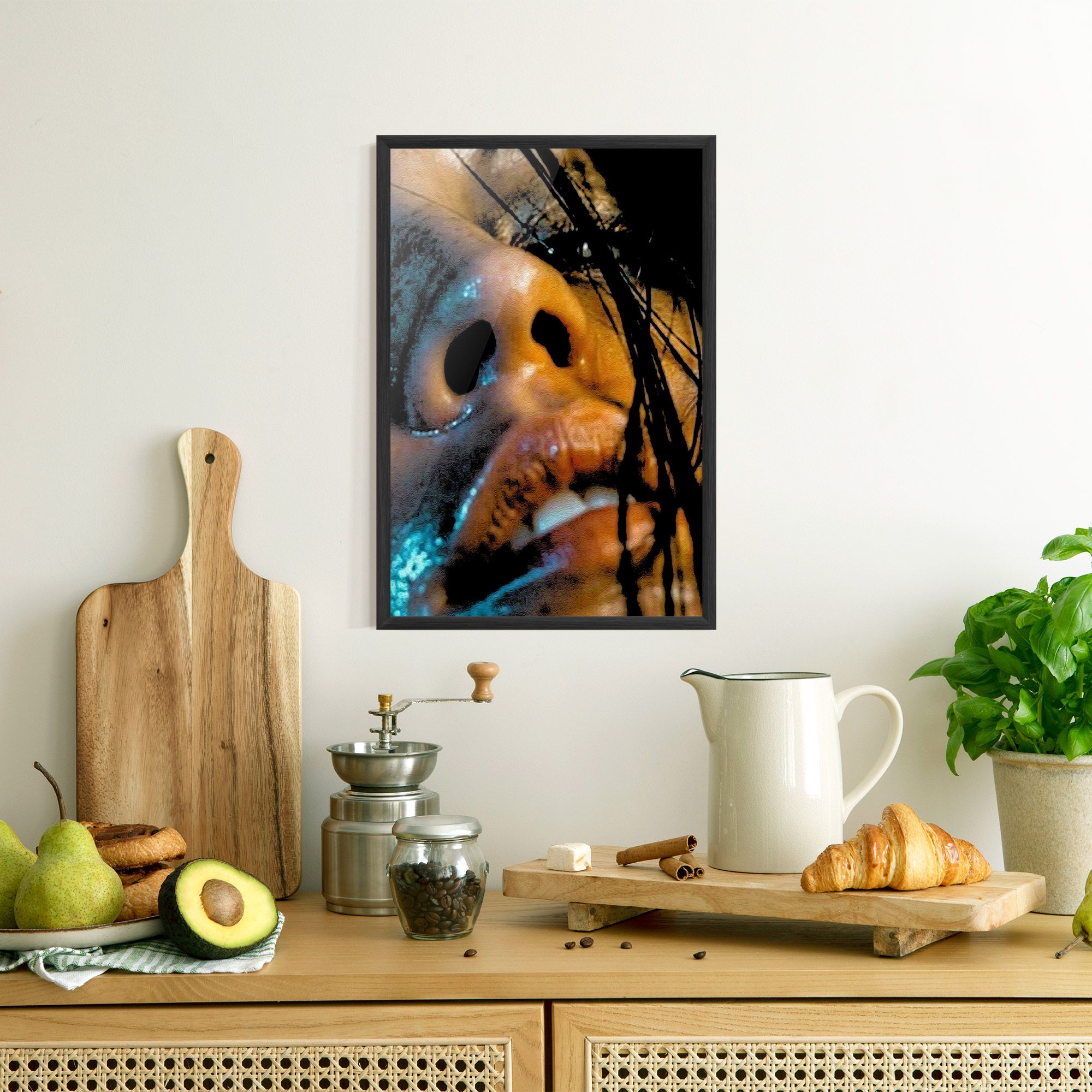 Blue Light Face mockup 8