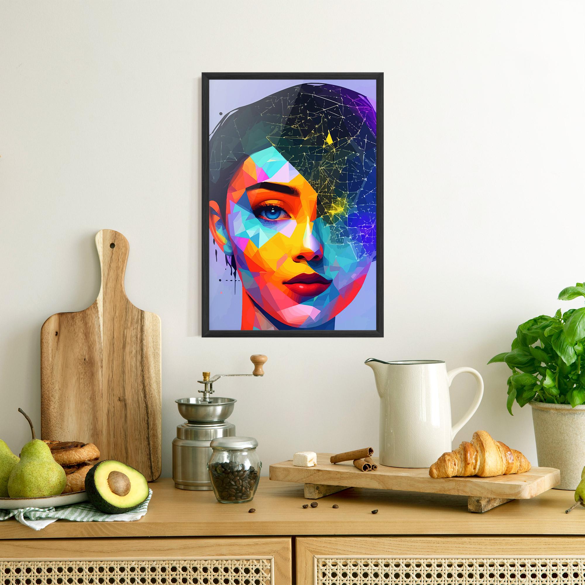 Keretezett Poszter Internet Hyperrealism mockup 8