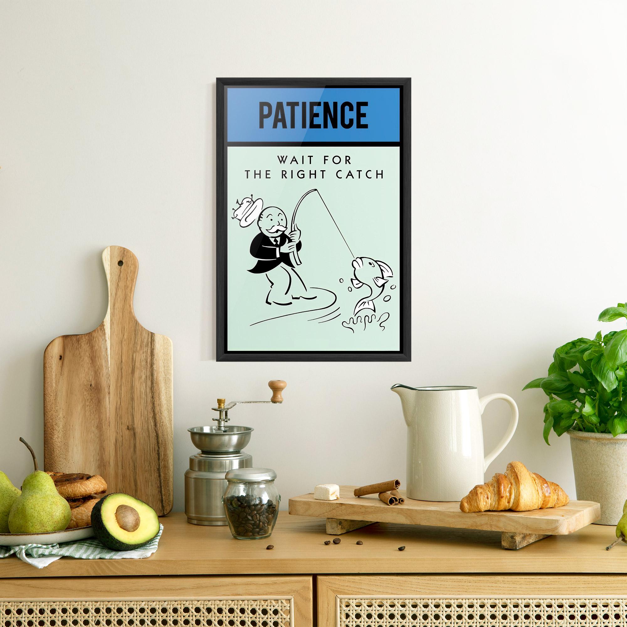 Keretezett Poszter Patience mockup 8