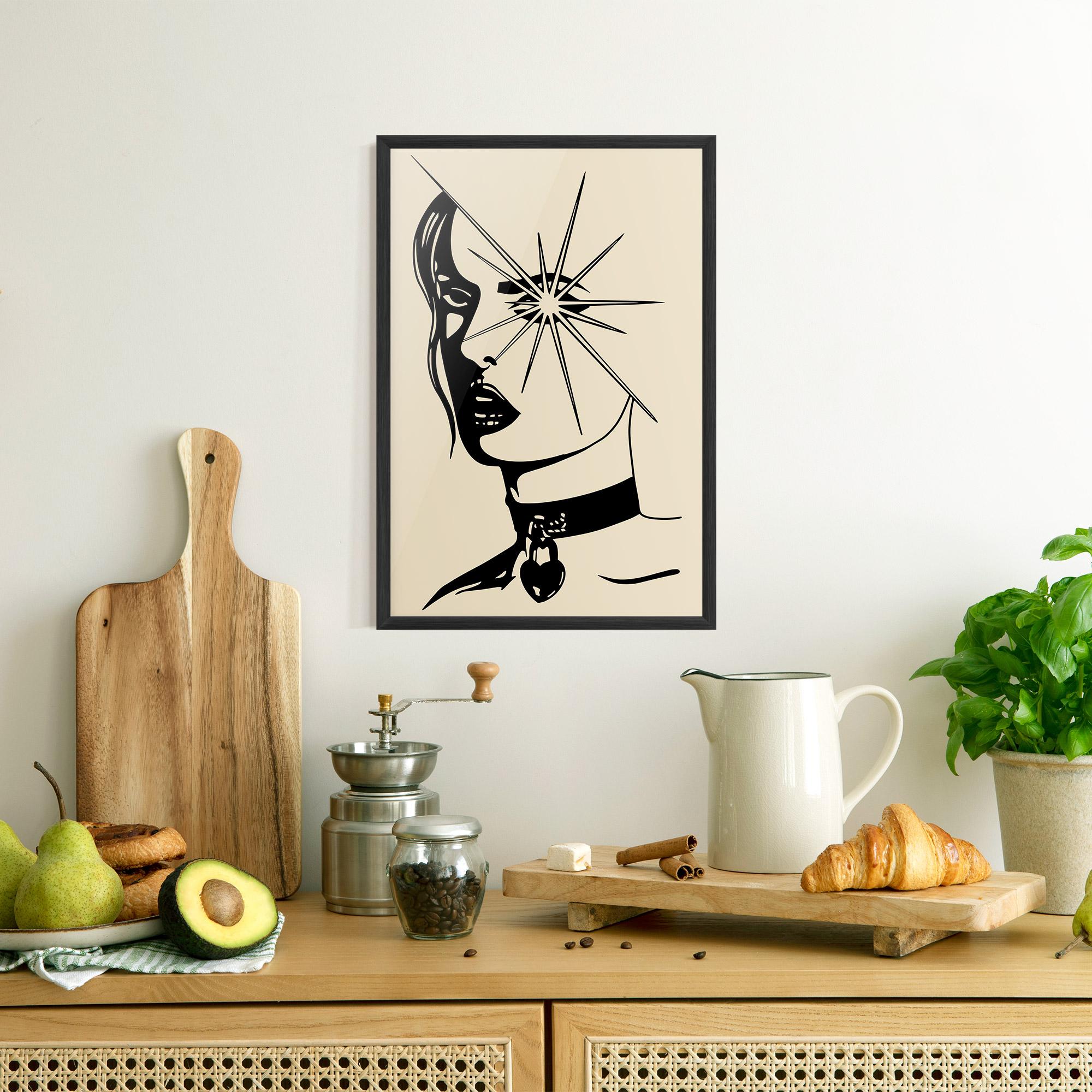 Keretezett Poszter Woman Vision Star mockup 8