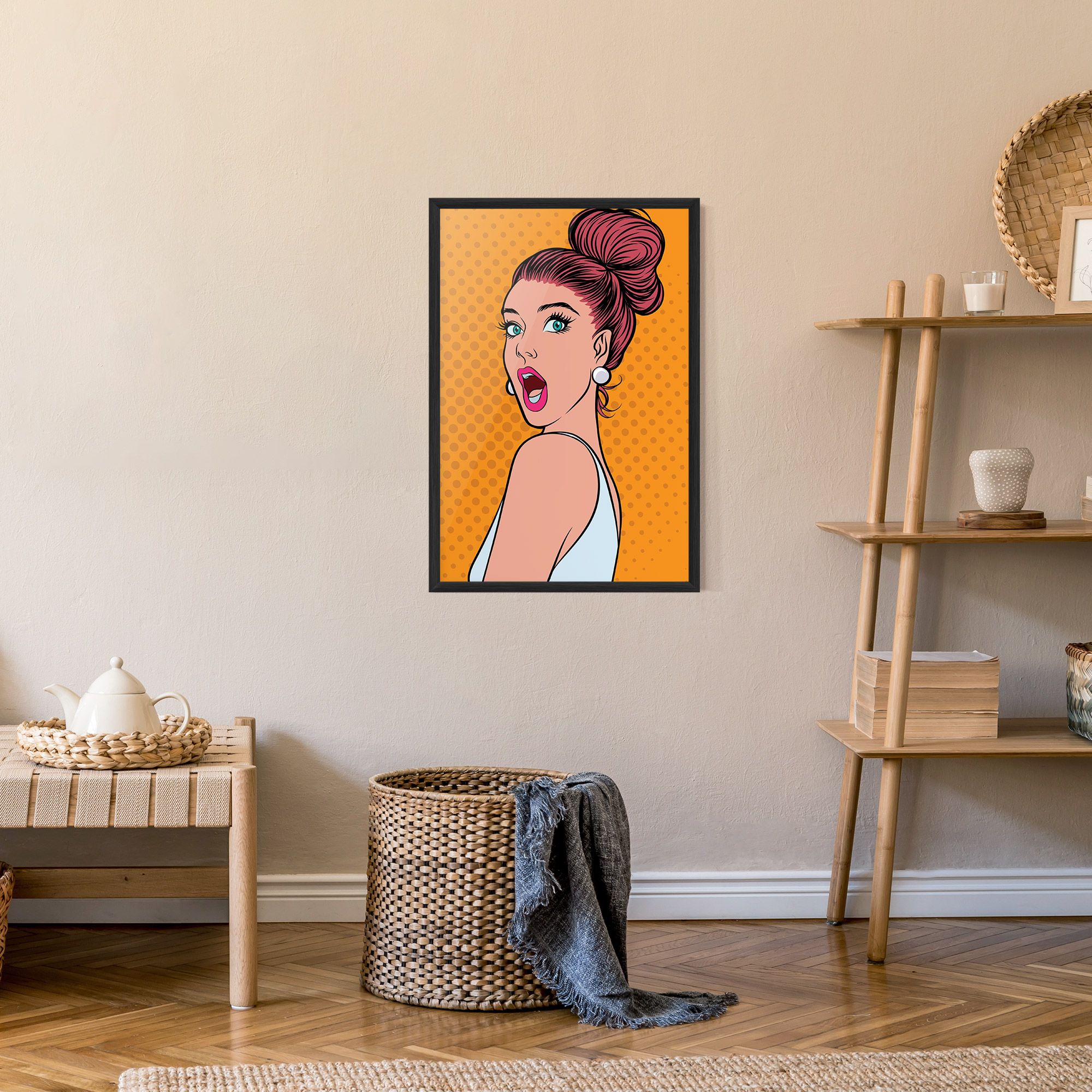 Pop Comic Lady mockup 9