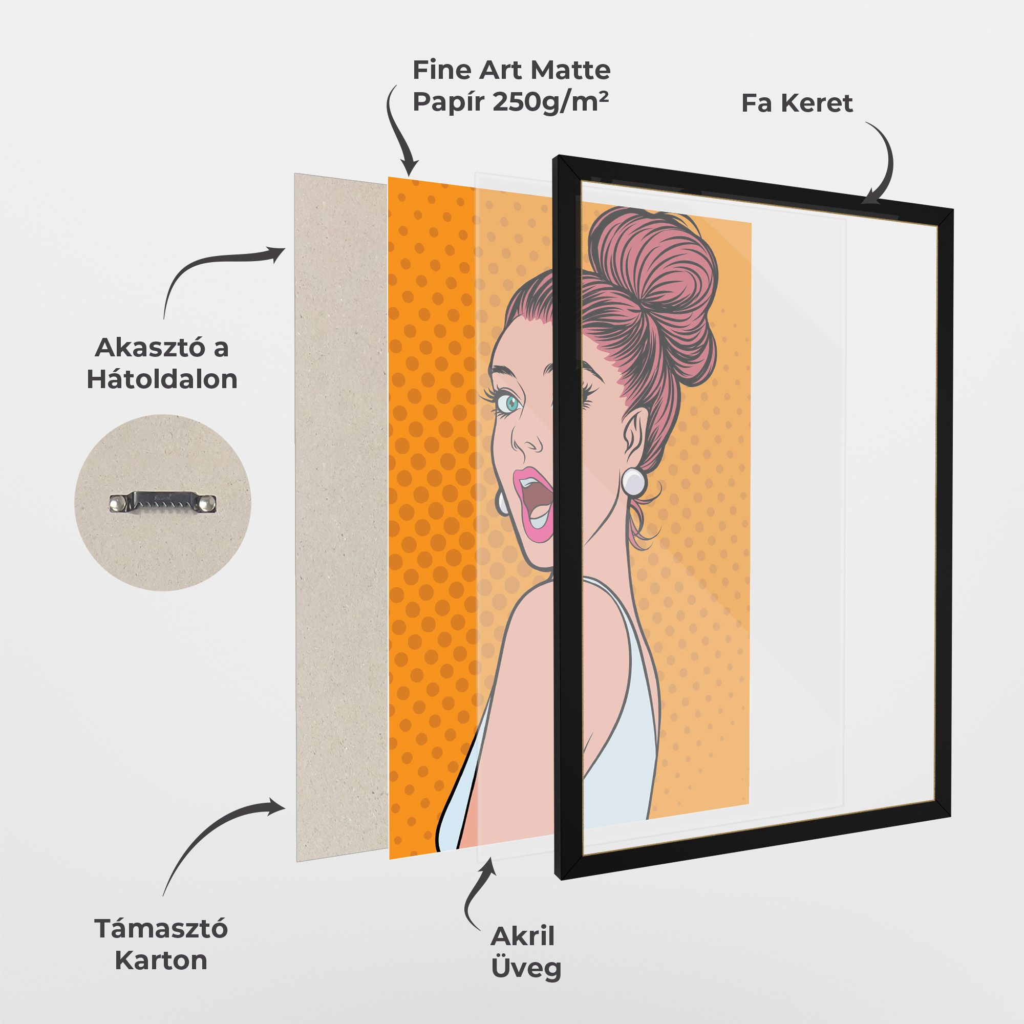 Pop Comic Lady mockup 1