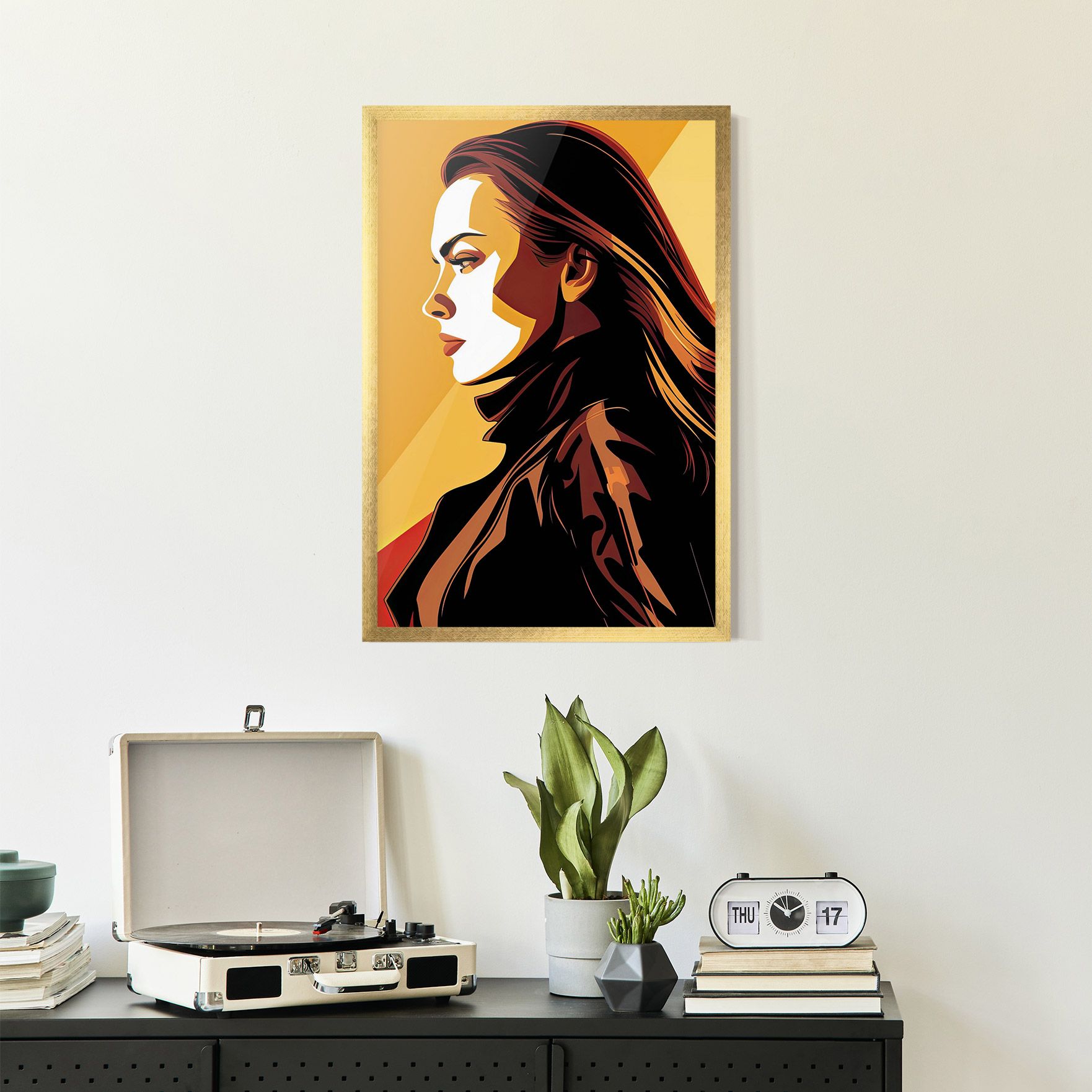 Graphical Pop Girl mockup 2