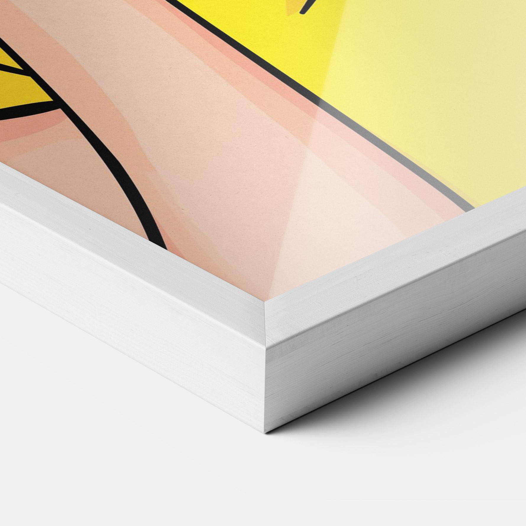 Keretezett Poszter Surprised Pop Woman mockup 3