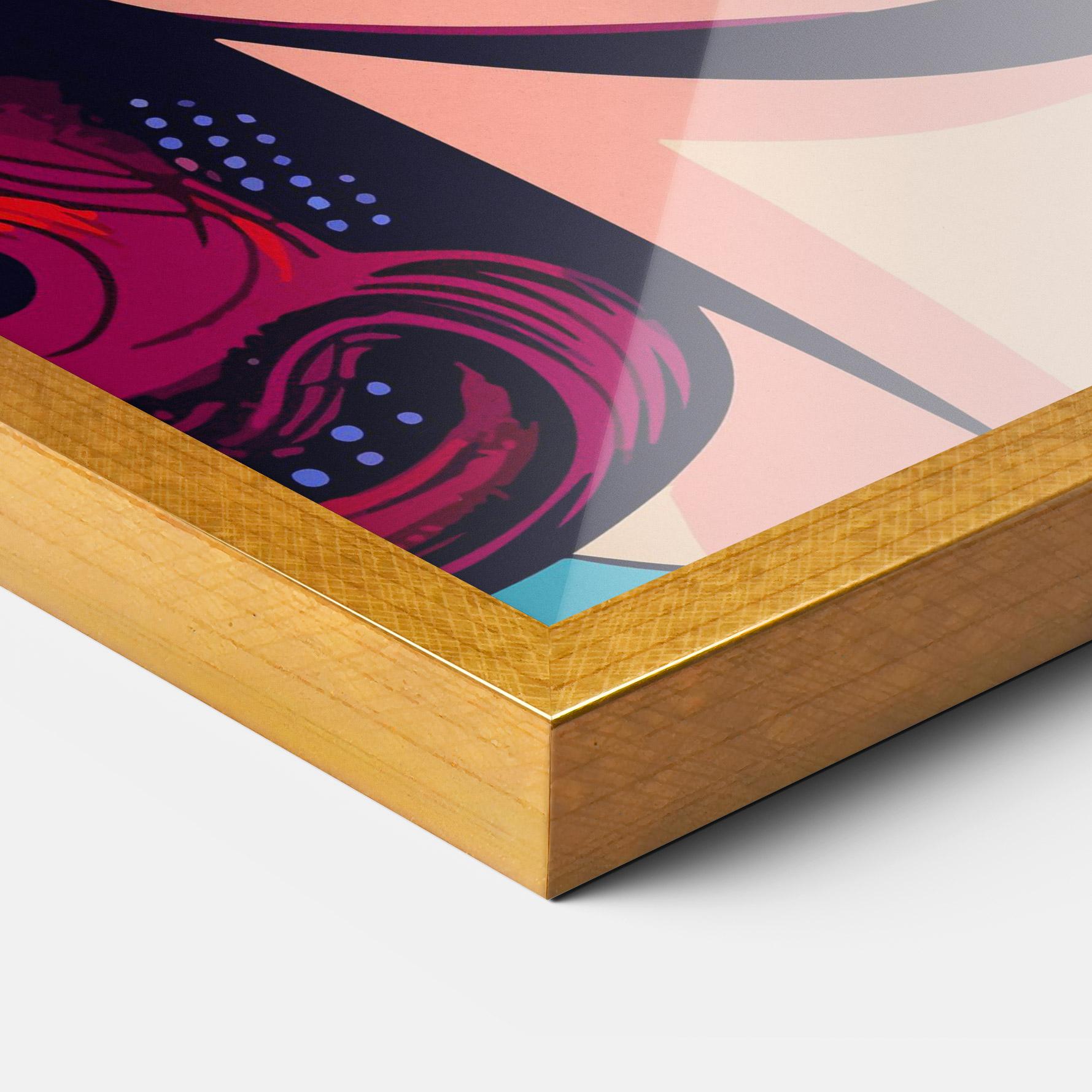 Keretezett Poszter Pop Scared Woman mockup 3