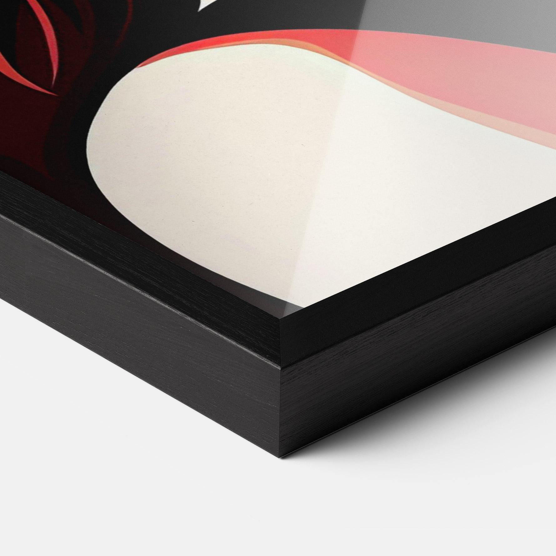 Keretezett Poszter Red Hair Pop Art mockup 3