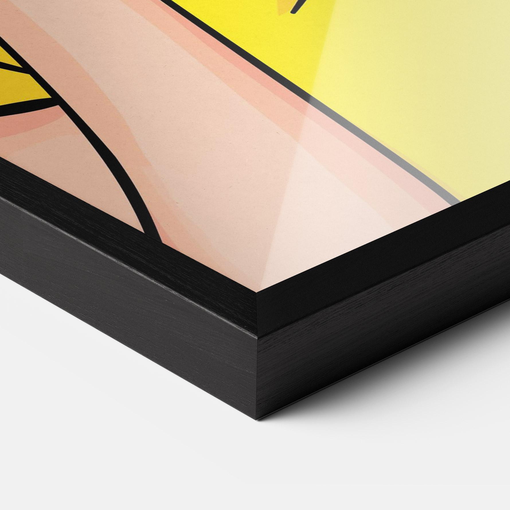 Keretezett Poszter Surprised Pop Woman mockup 3