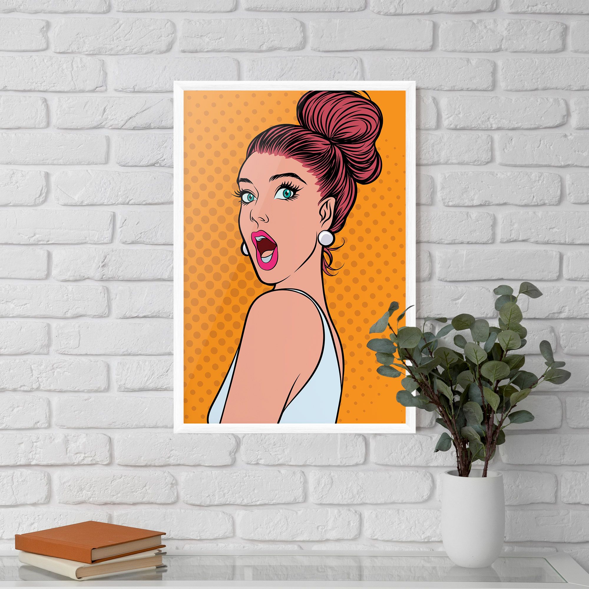 Pop Comic Lady mockup 5