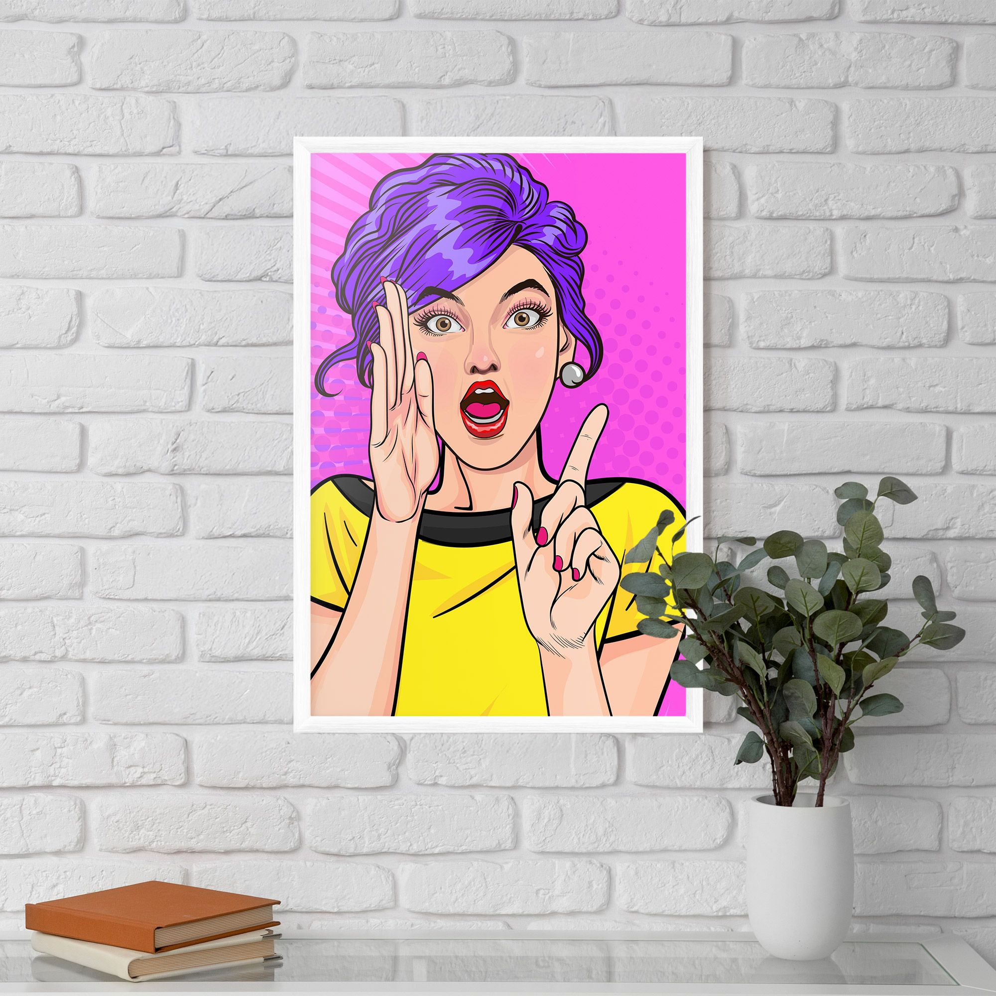 Surprised Pop Woman mockup 5
