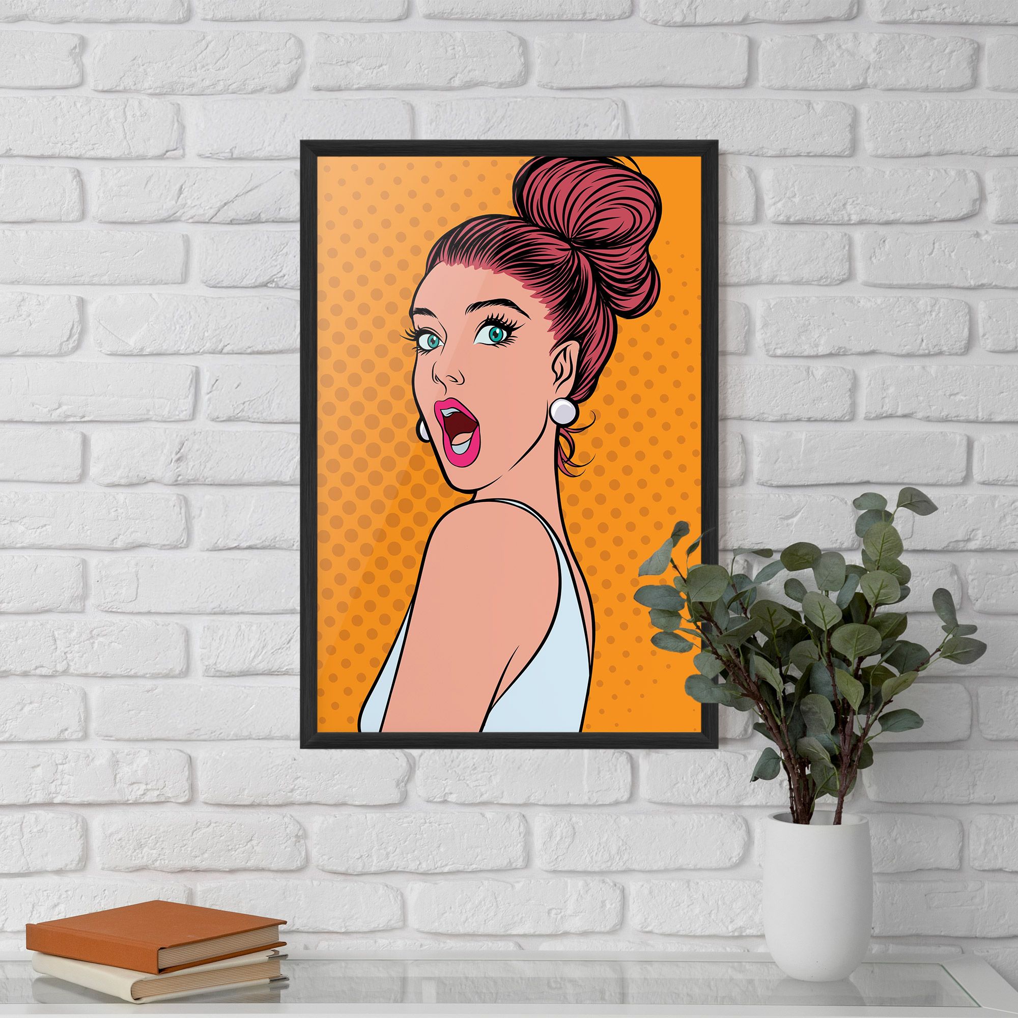 Pop Comic Lady mockup 5