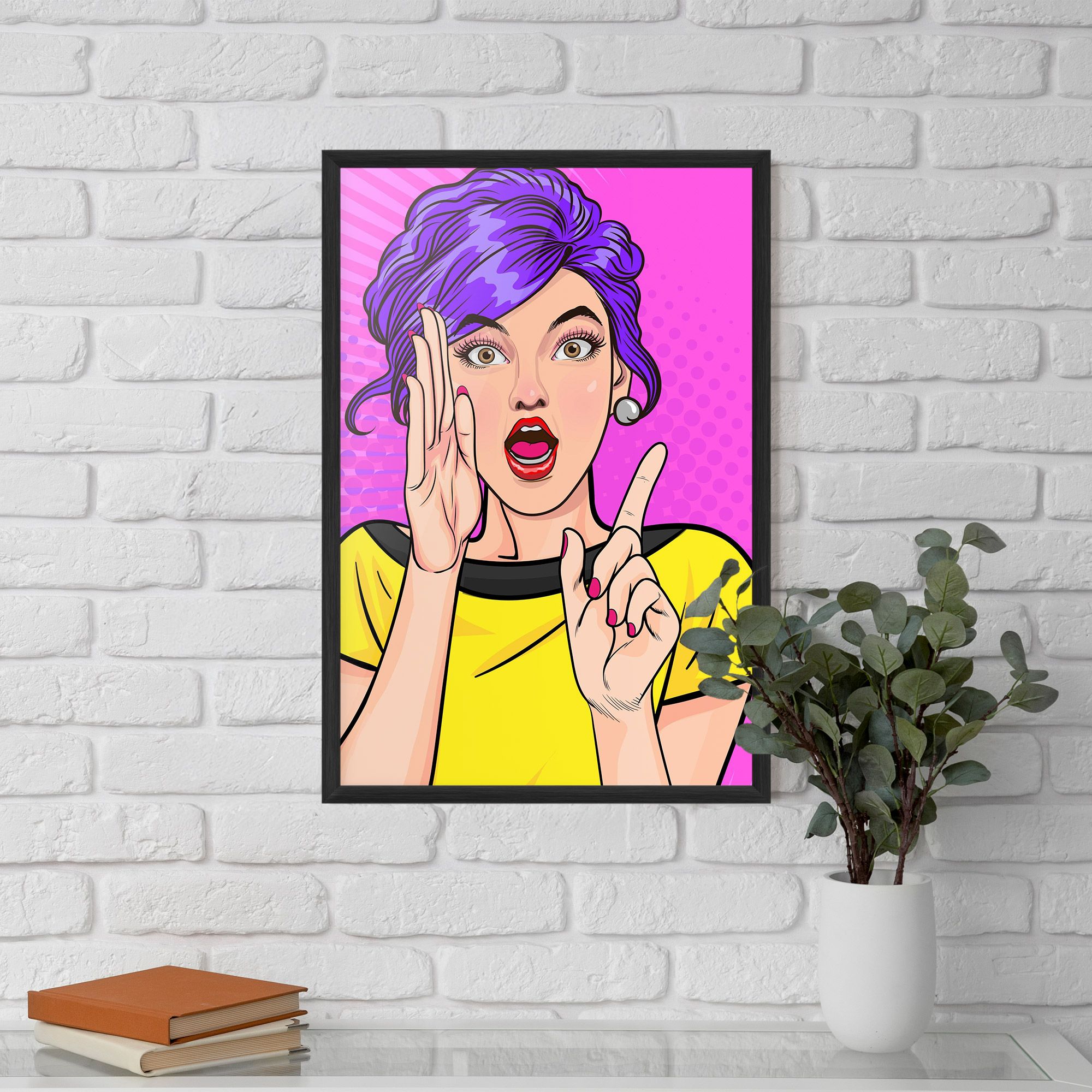 Surprised Pop Woman mockup 5
