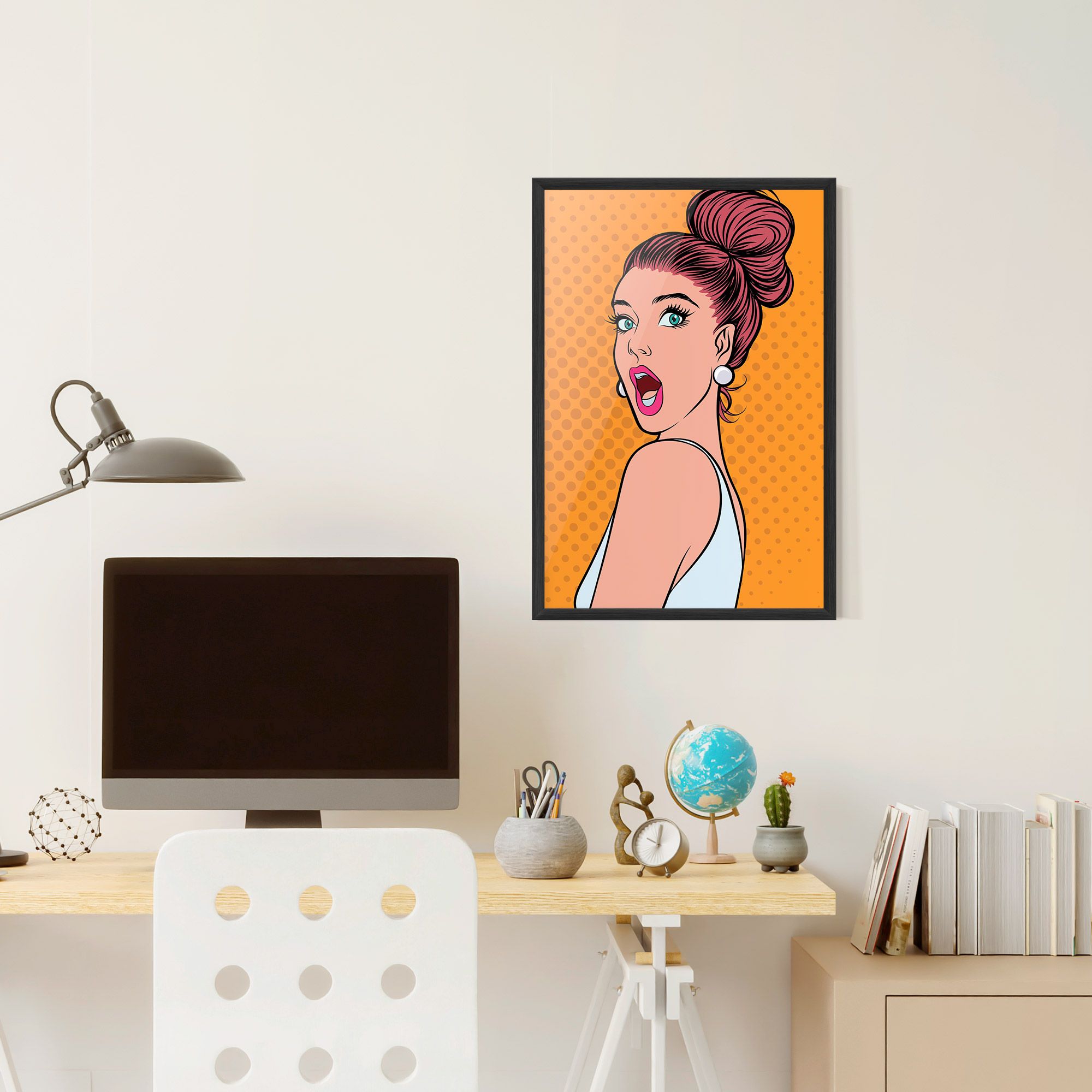 Pop Comic Lady mockup 6