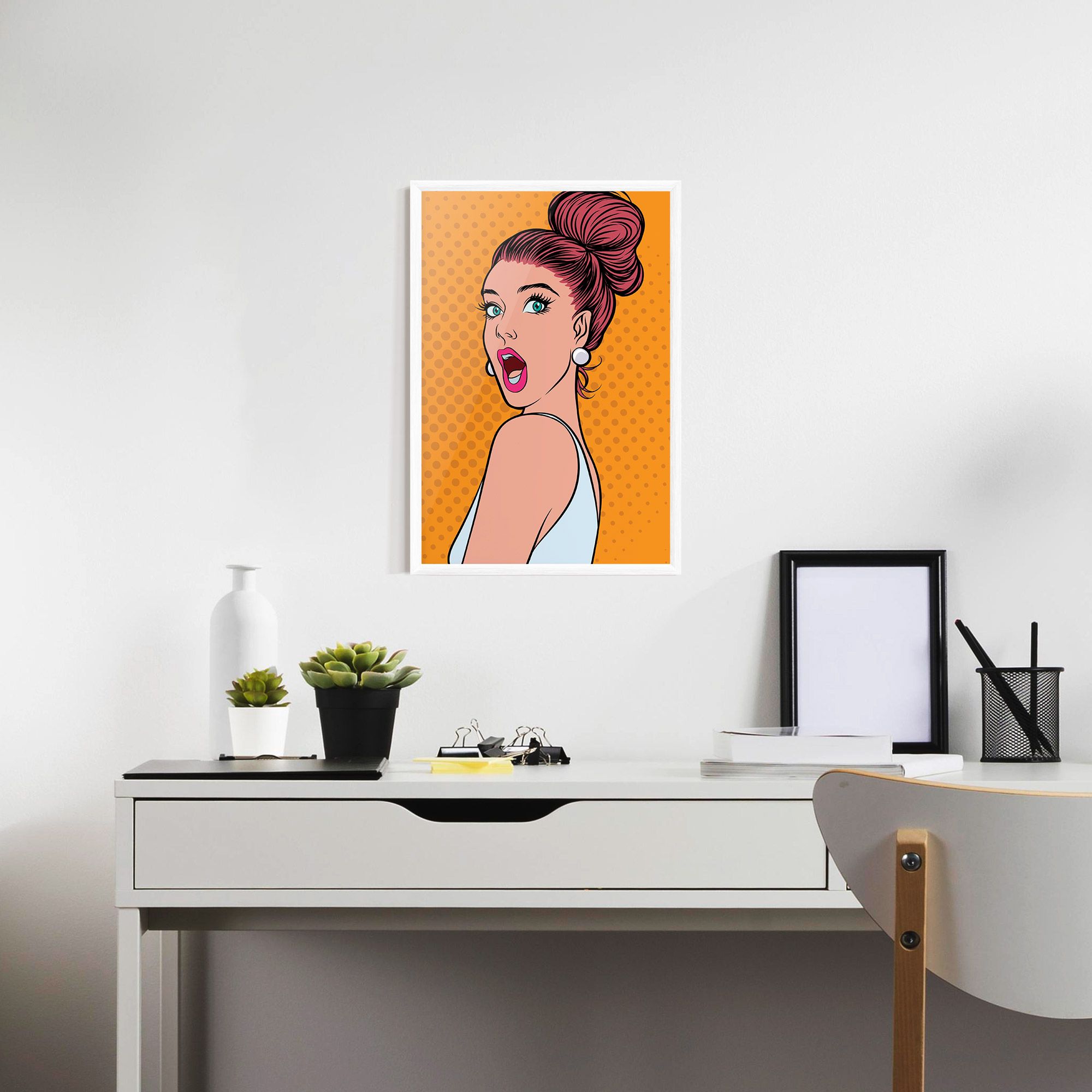 Pop Comic Lady mockup 7