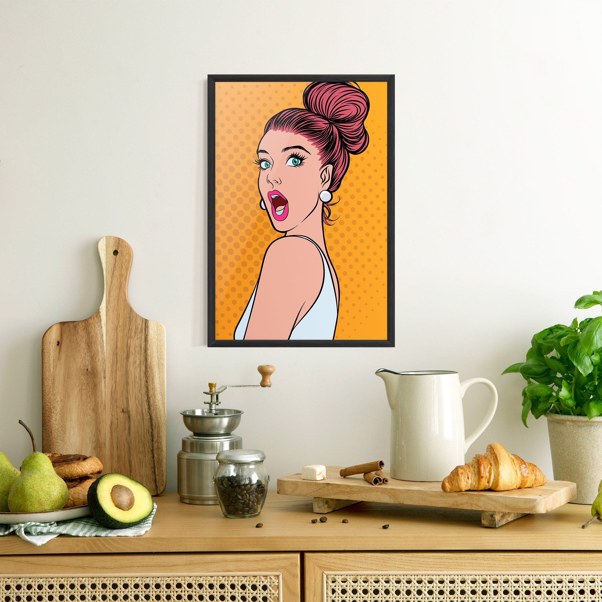 Pop Comic Lady mockup 8