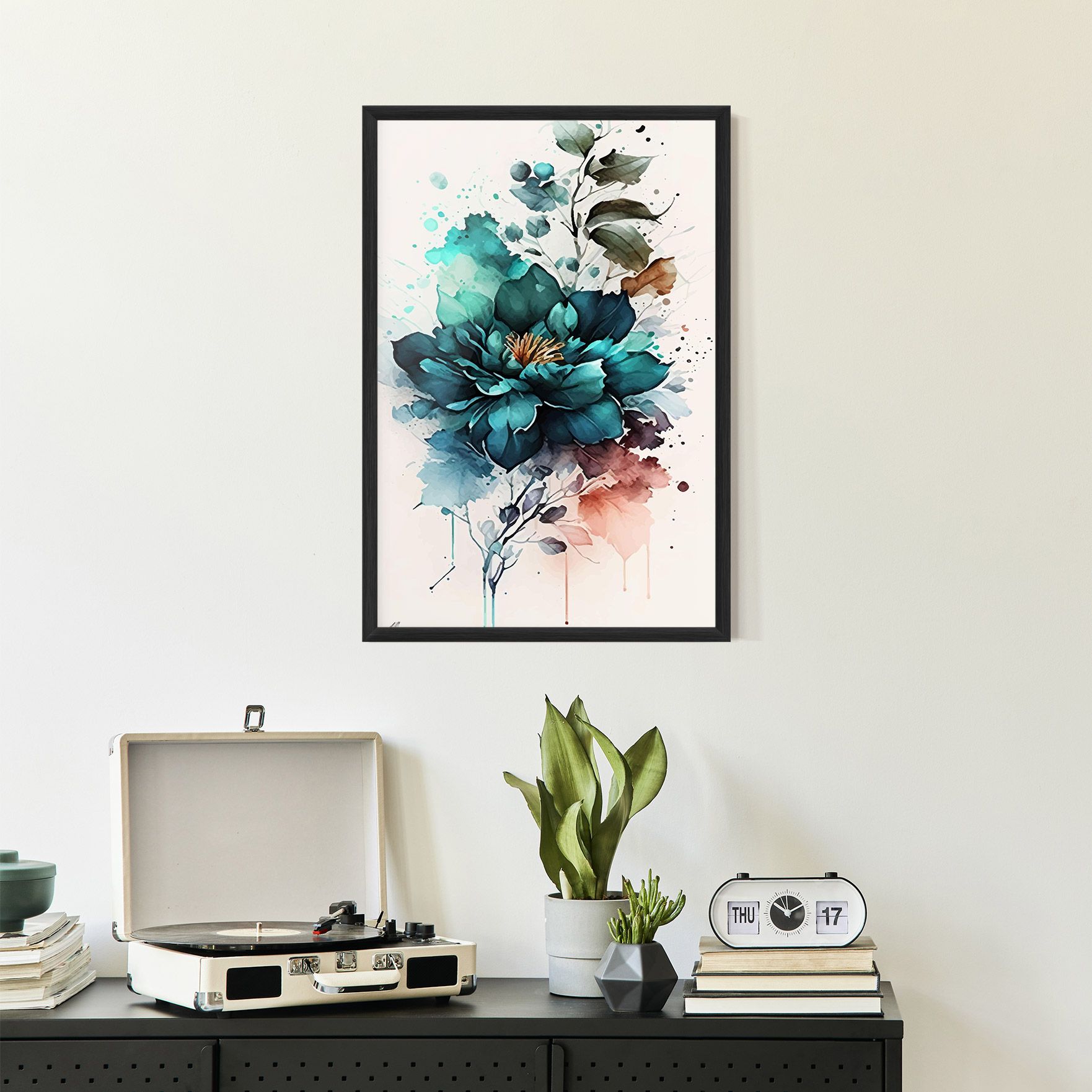 Flower Watercolor mockup 2