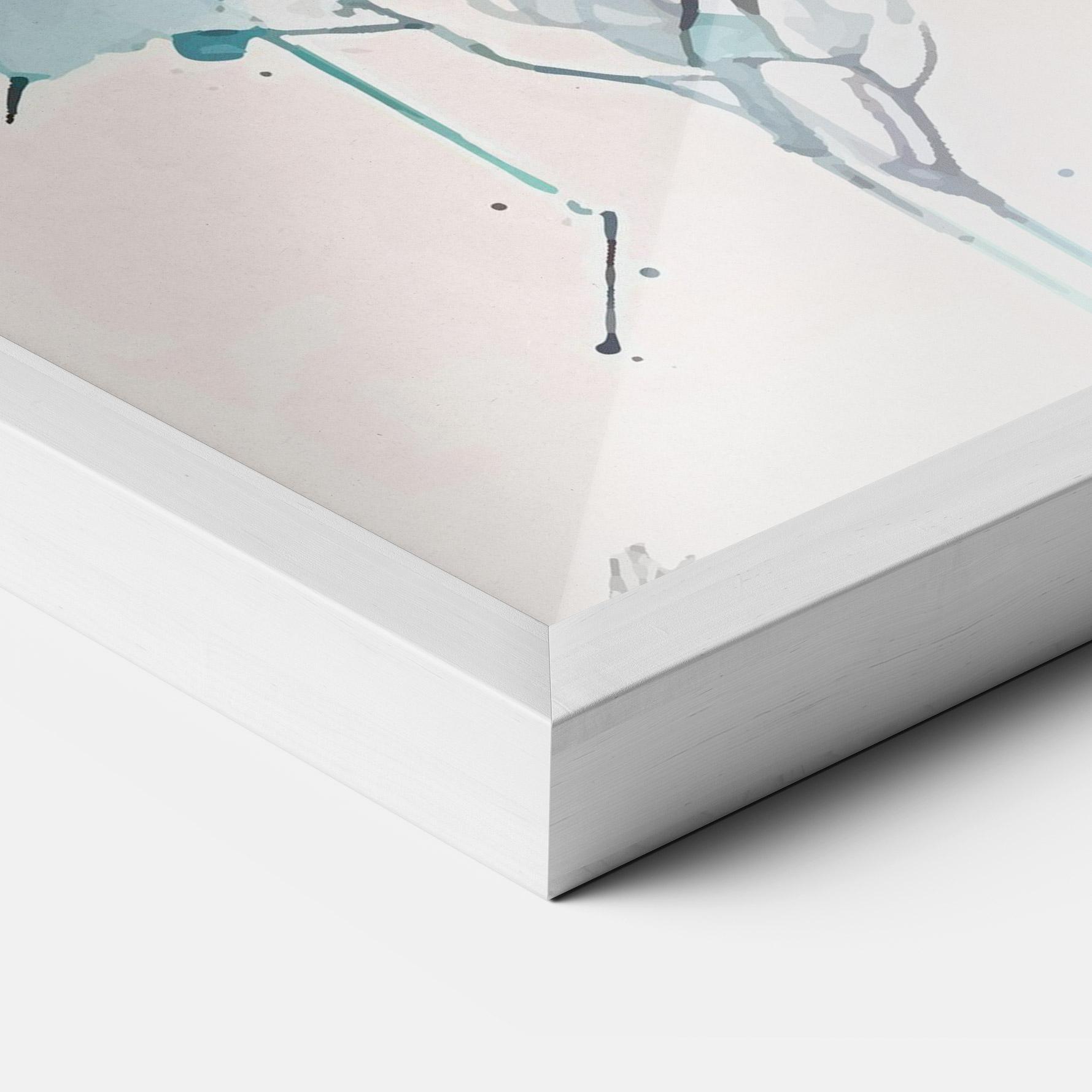 Keretezett Poszter Flower Watercolor mockup 3