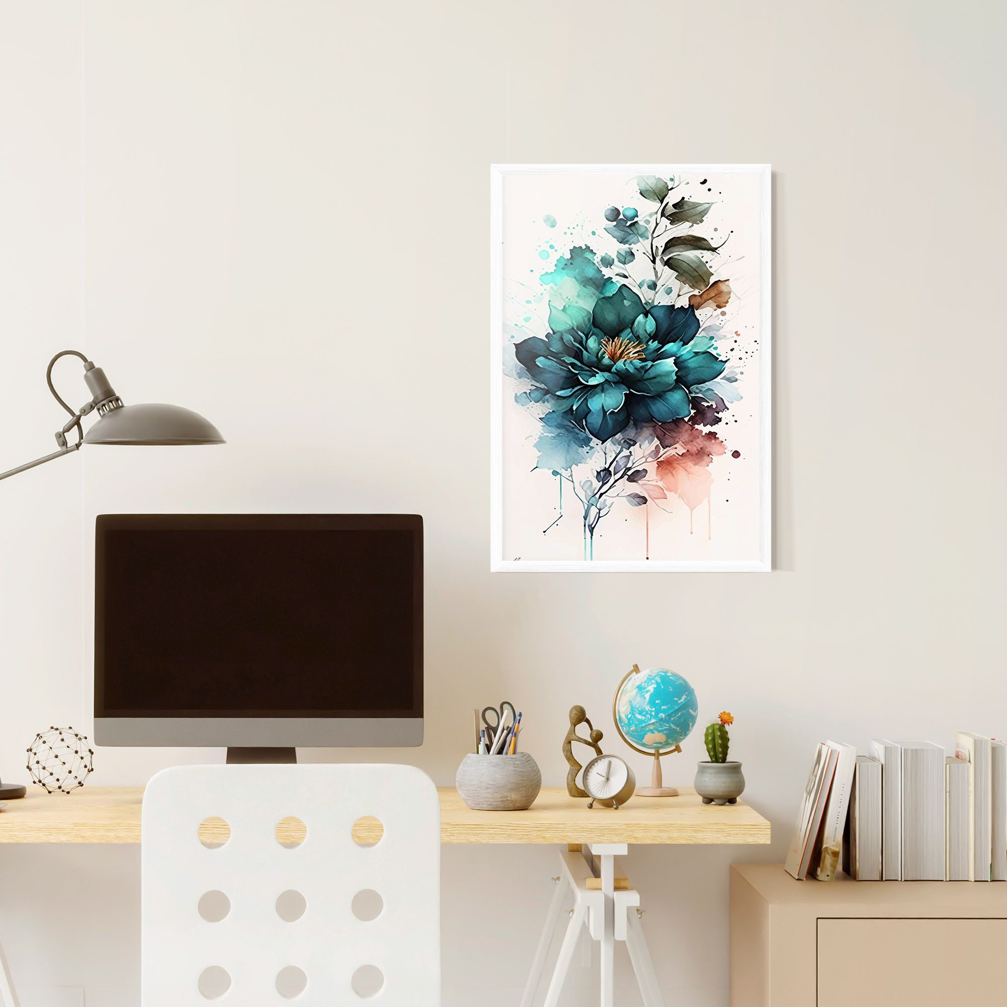 Flower Watercolor mockup 6