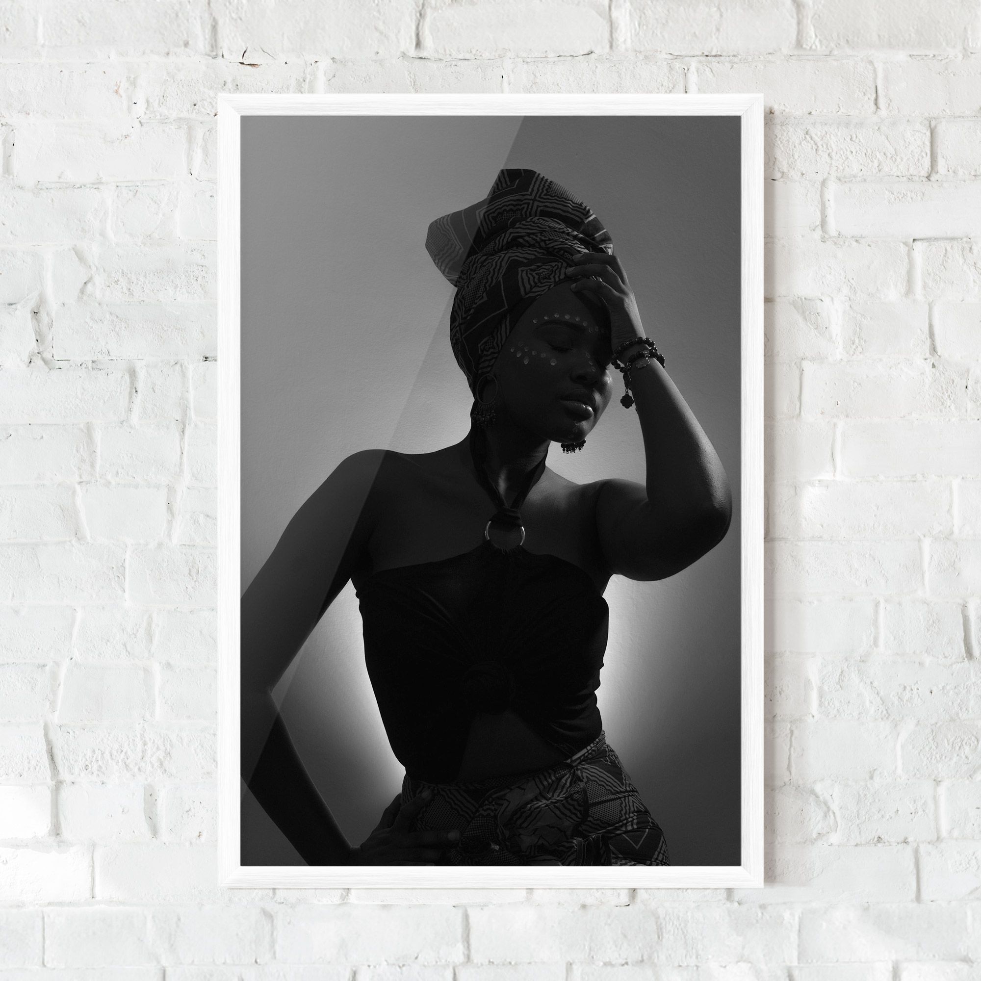 African Woman Shadow mockup 0