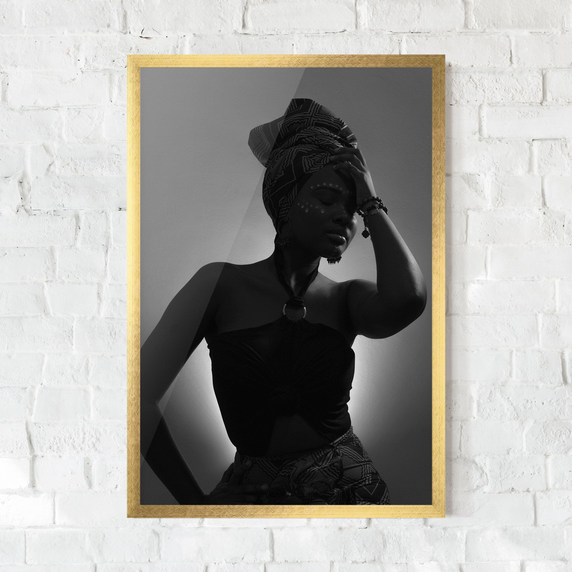 African Woman Shadow mockup 0
