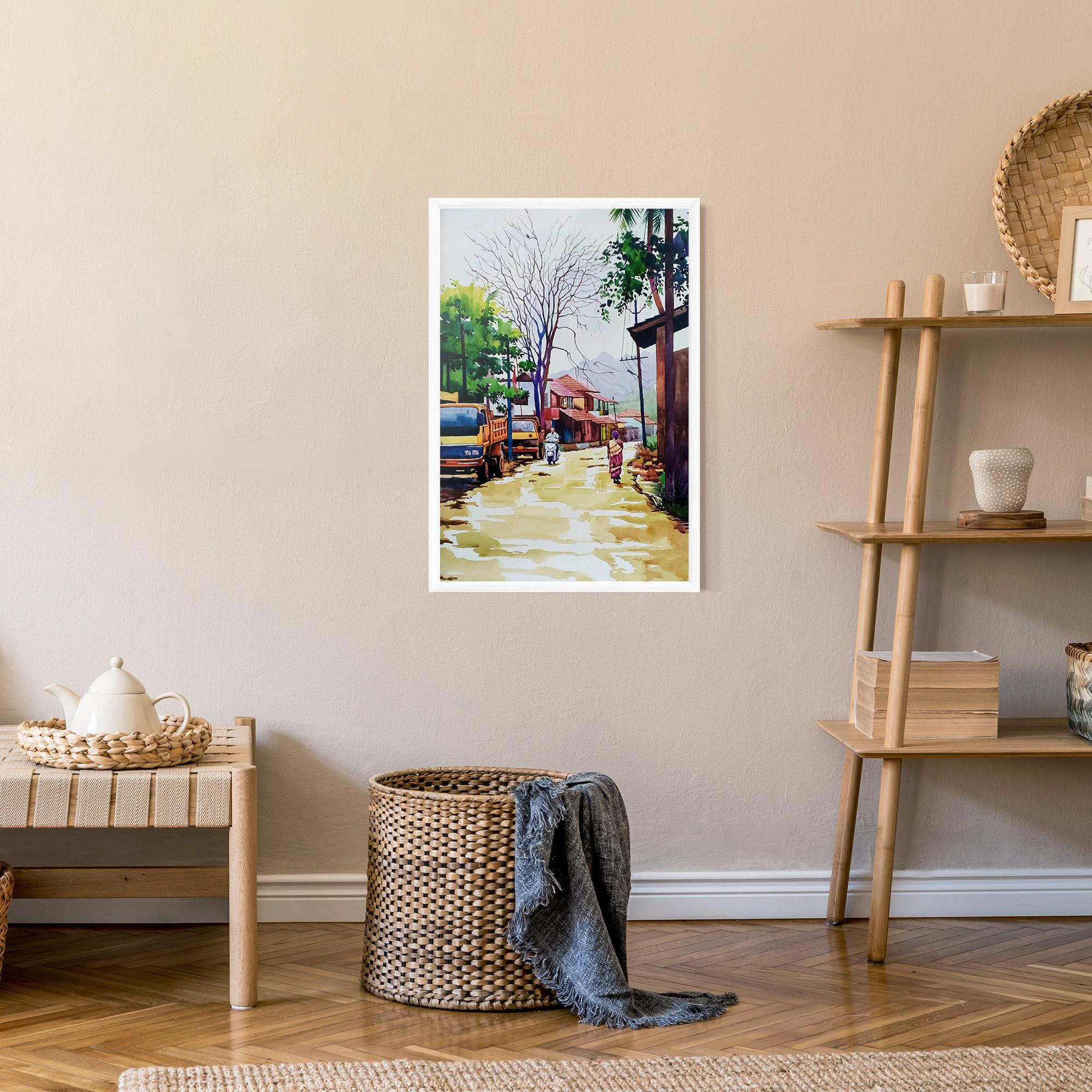 Keretezett Poszter African City mockup 9