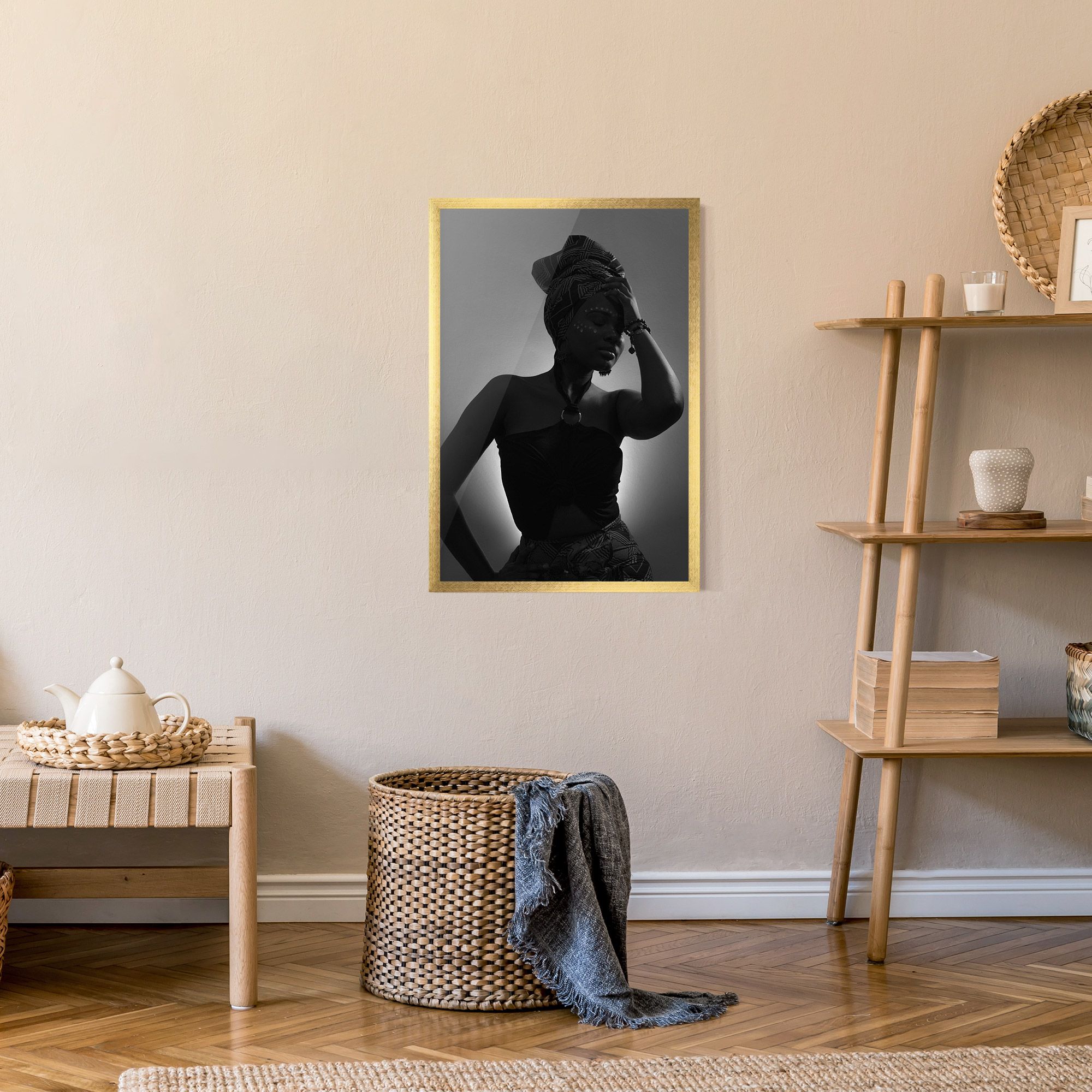 African Woman Shadow mockup 9