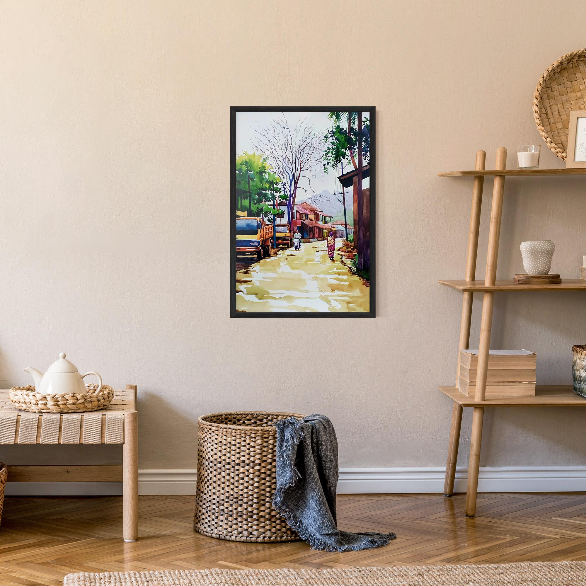 Keretezett Poszter African City mockup 9