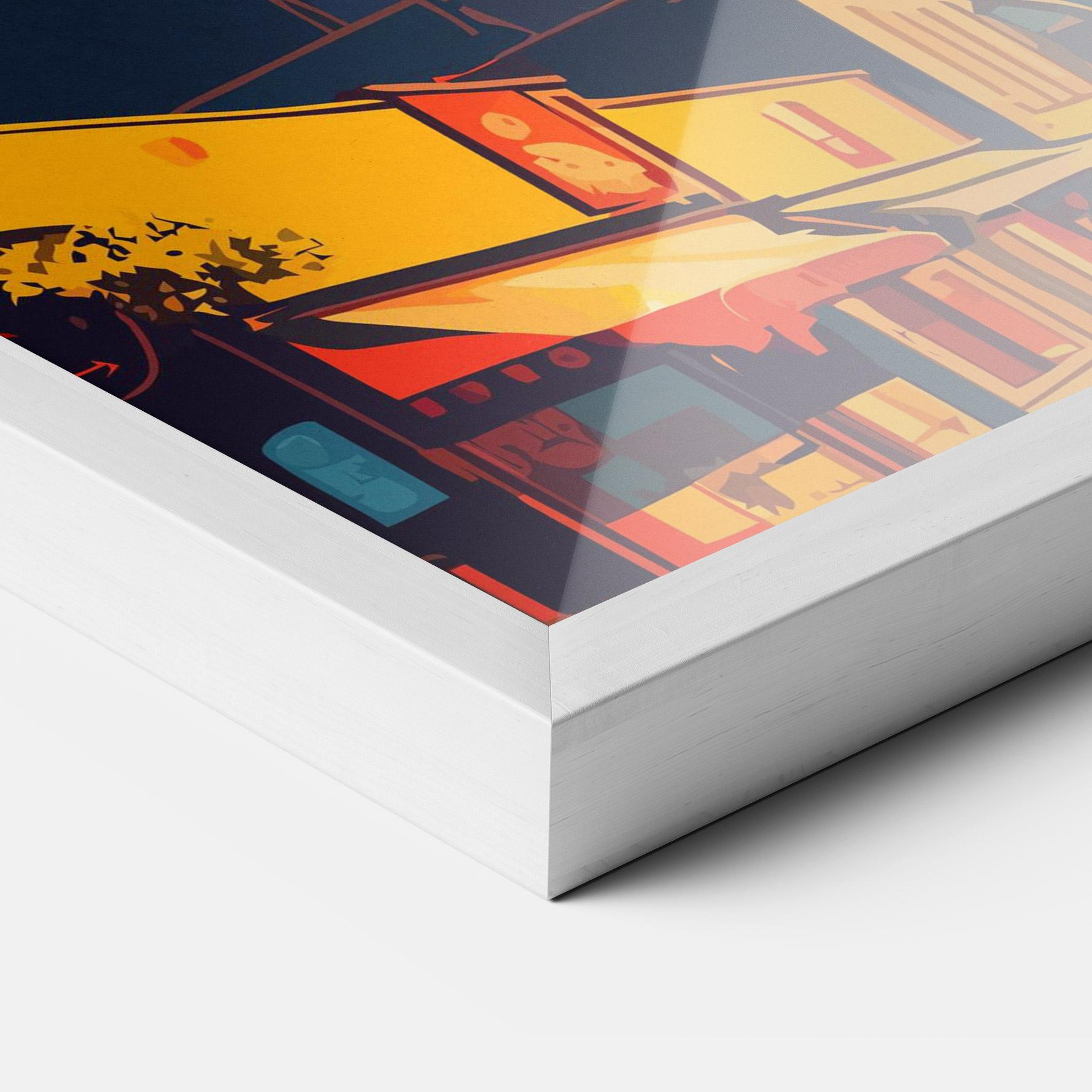 Keretezett Poszter African Tower mockup 3