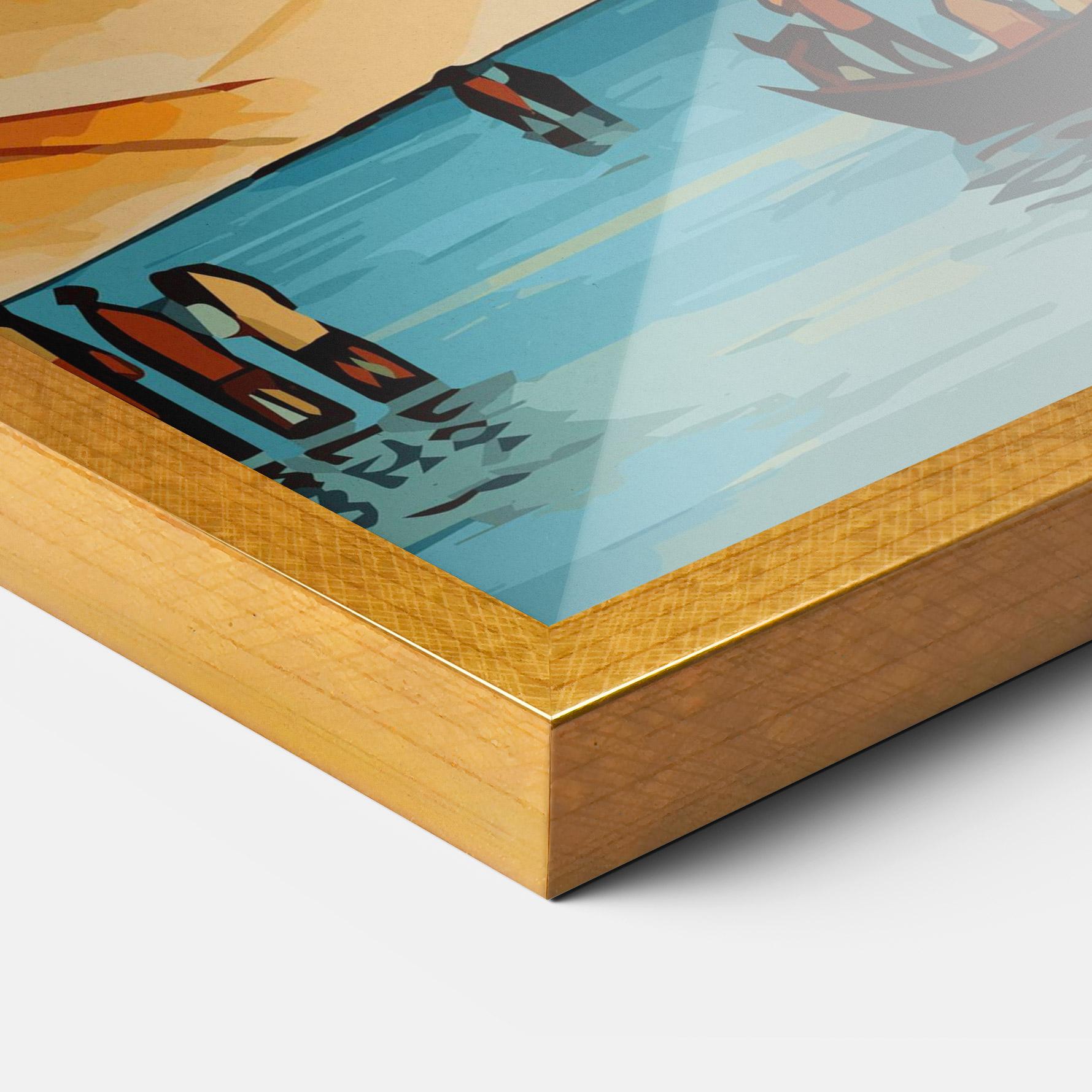 Keretezett Poszter African Moon mockup 3