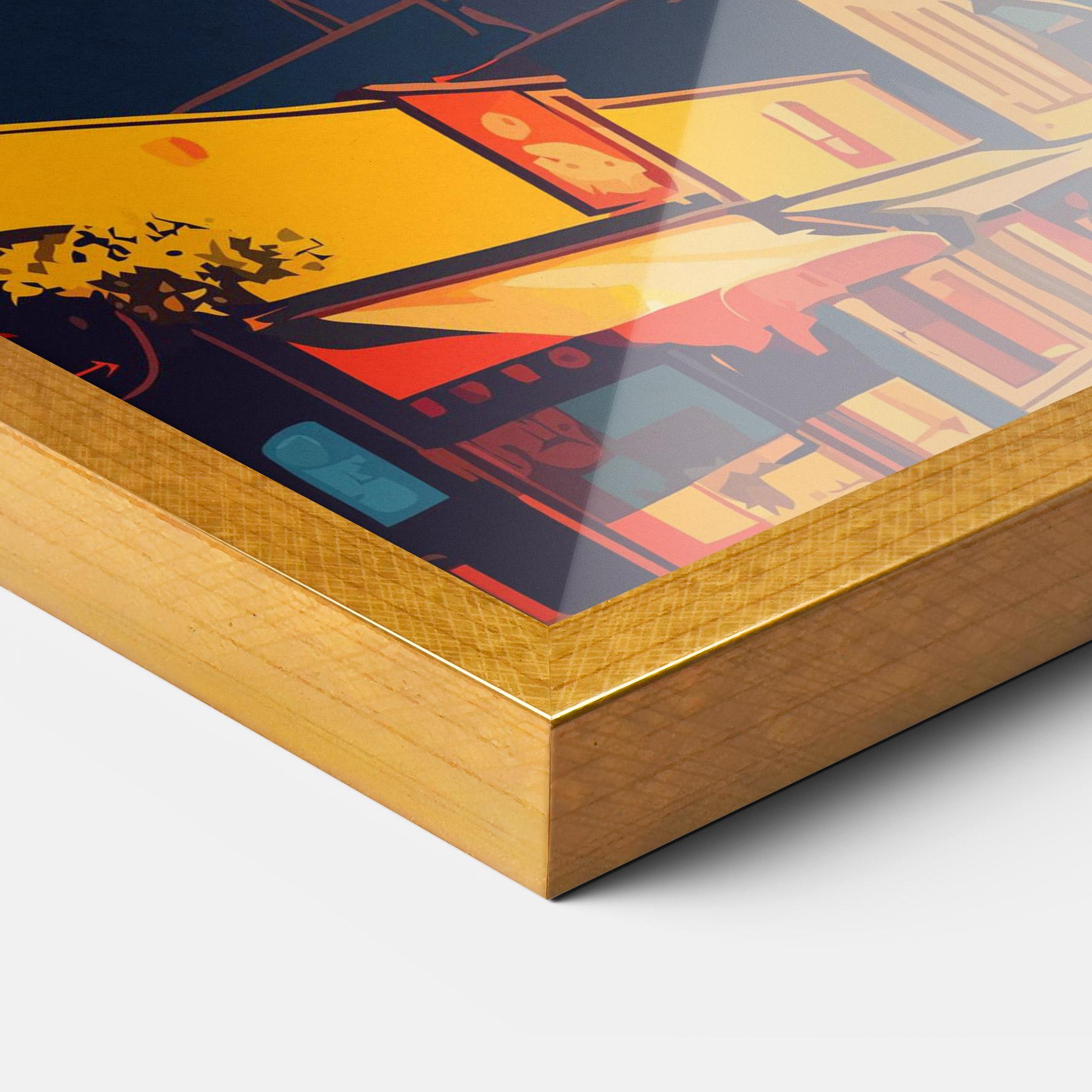 Keretezett Poszter African Tower mockup 3