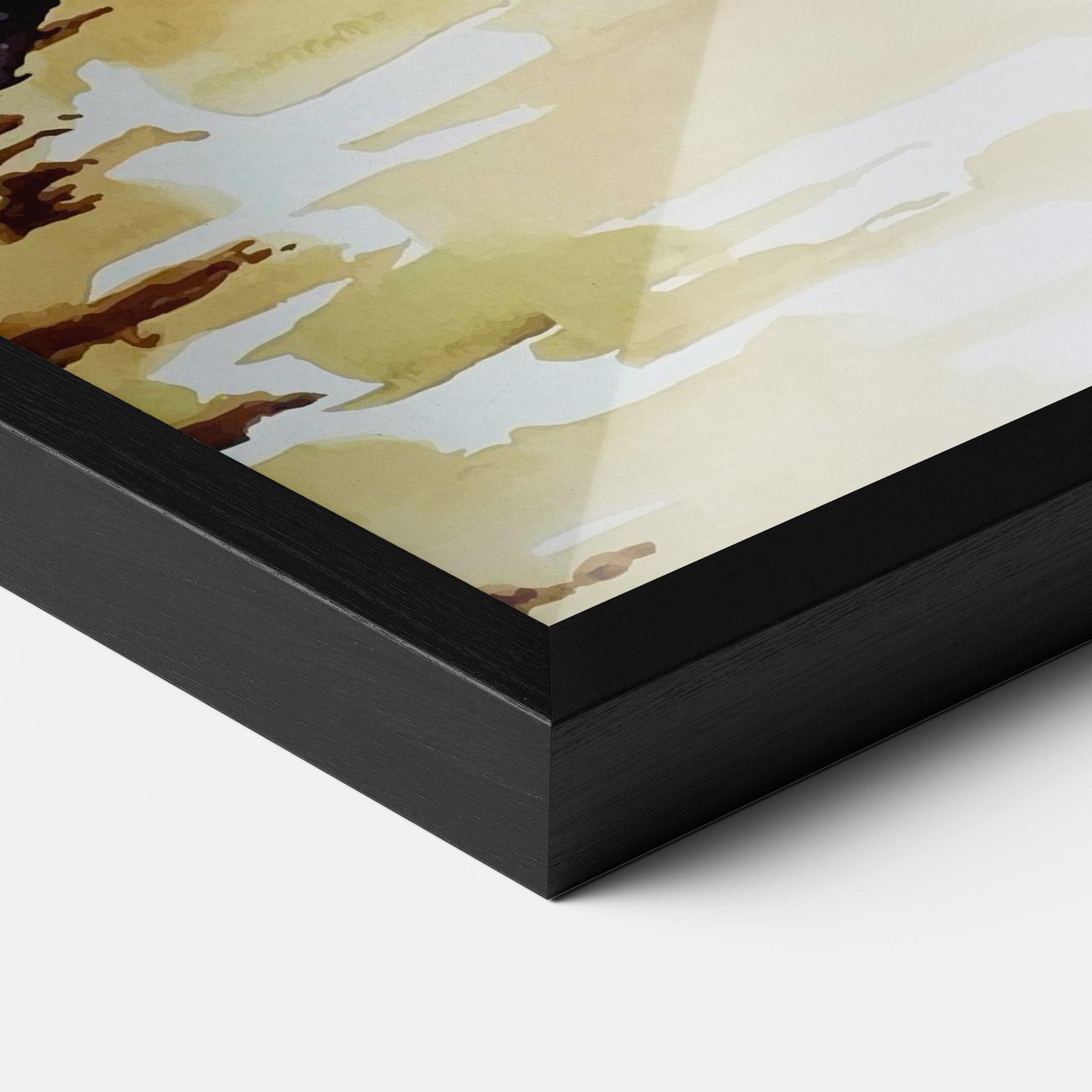 Keretezett Poszter African City mockup 3