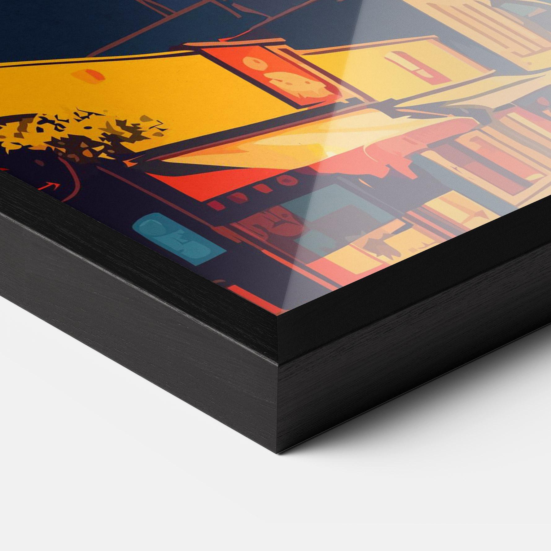 Keretezett Poszter African Tower mockup 3